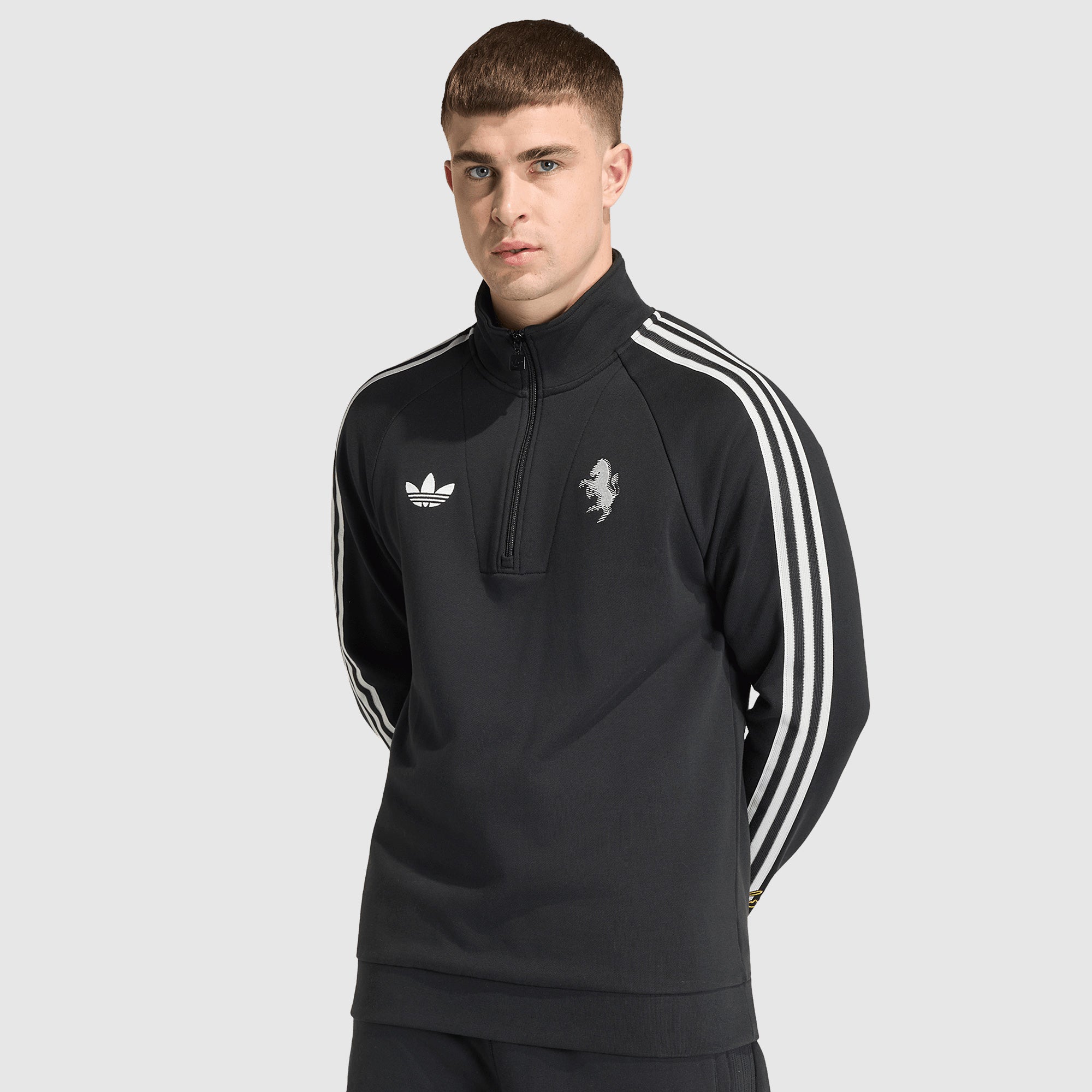 adidas Originals Juventus 25/26 OG Zip Hoodie - Black - Mens Replica