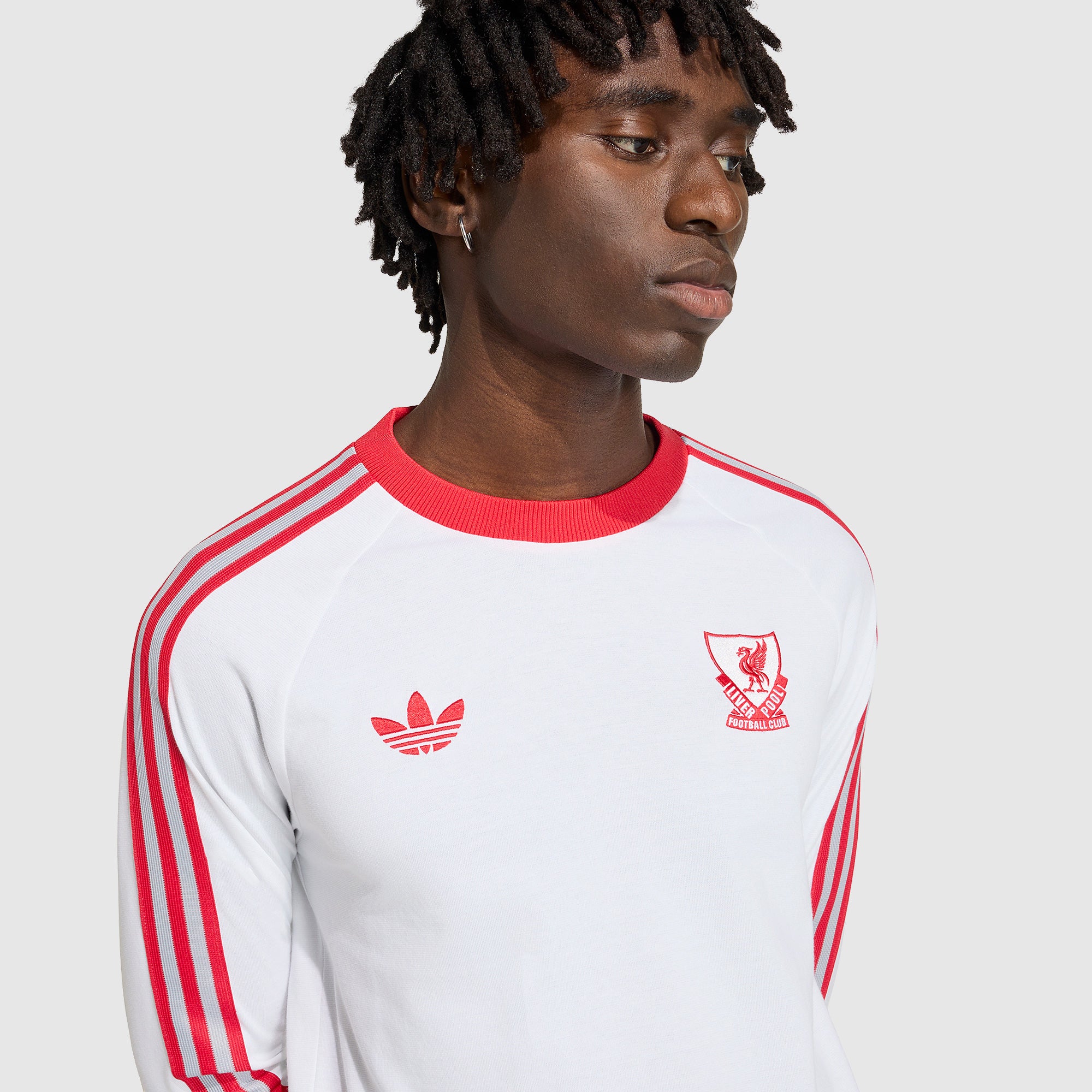 adidas Originals Liverpool 25/26 OG LS Shirt - White - Mens Replica
