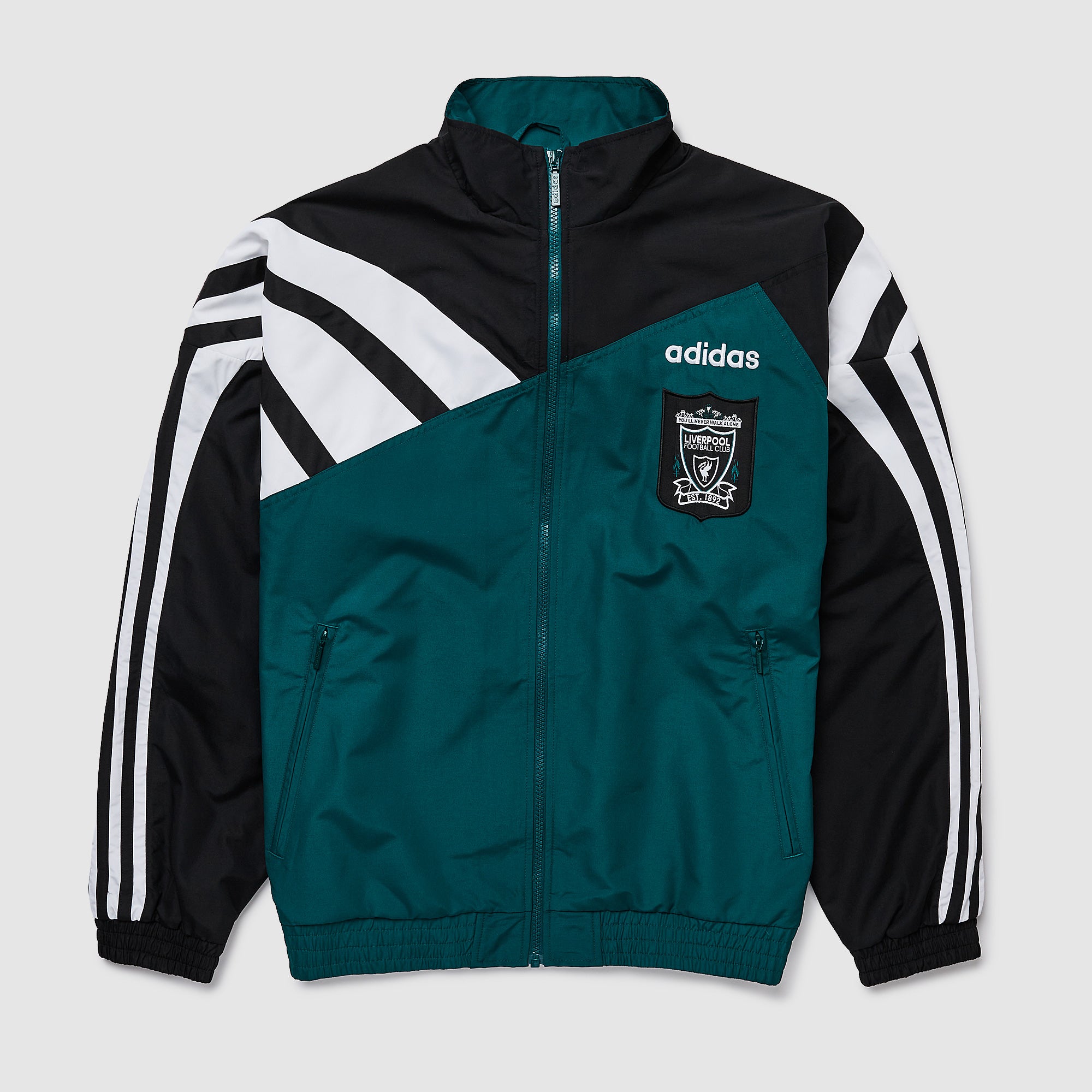 adidas Liverpool 1995 Track Jacket - Rich Green/Black - Mens Replica