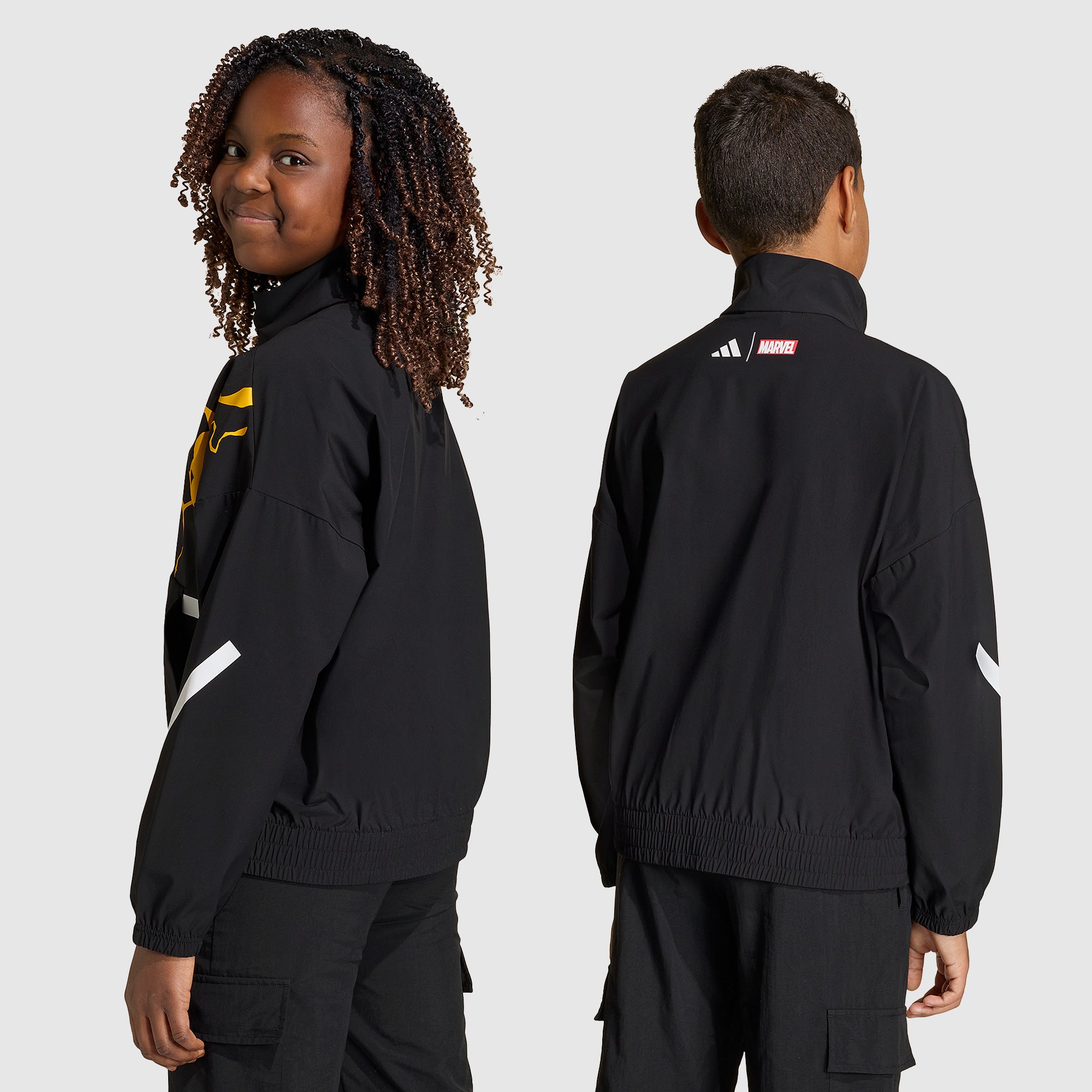 adidas Real Madrid 25/26 x Marvel Kids Anthem Jacket - Black