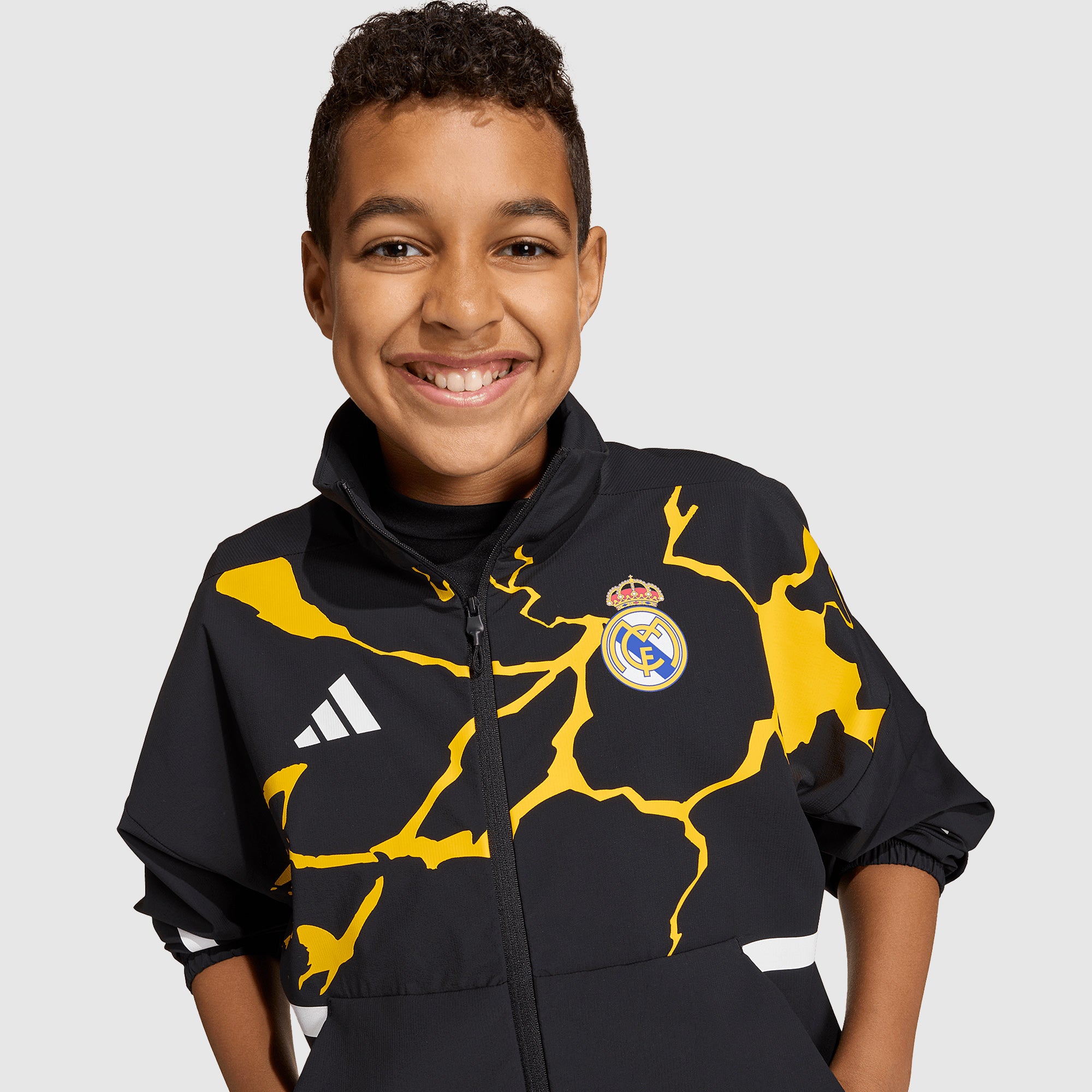 adidas Real Madrid 25/26 x Marvel Kids Anthem Jacket - Black