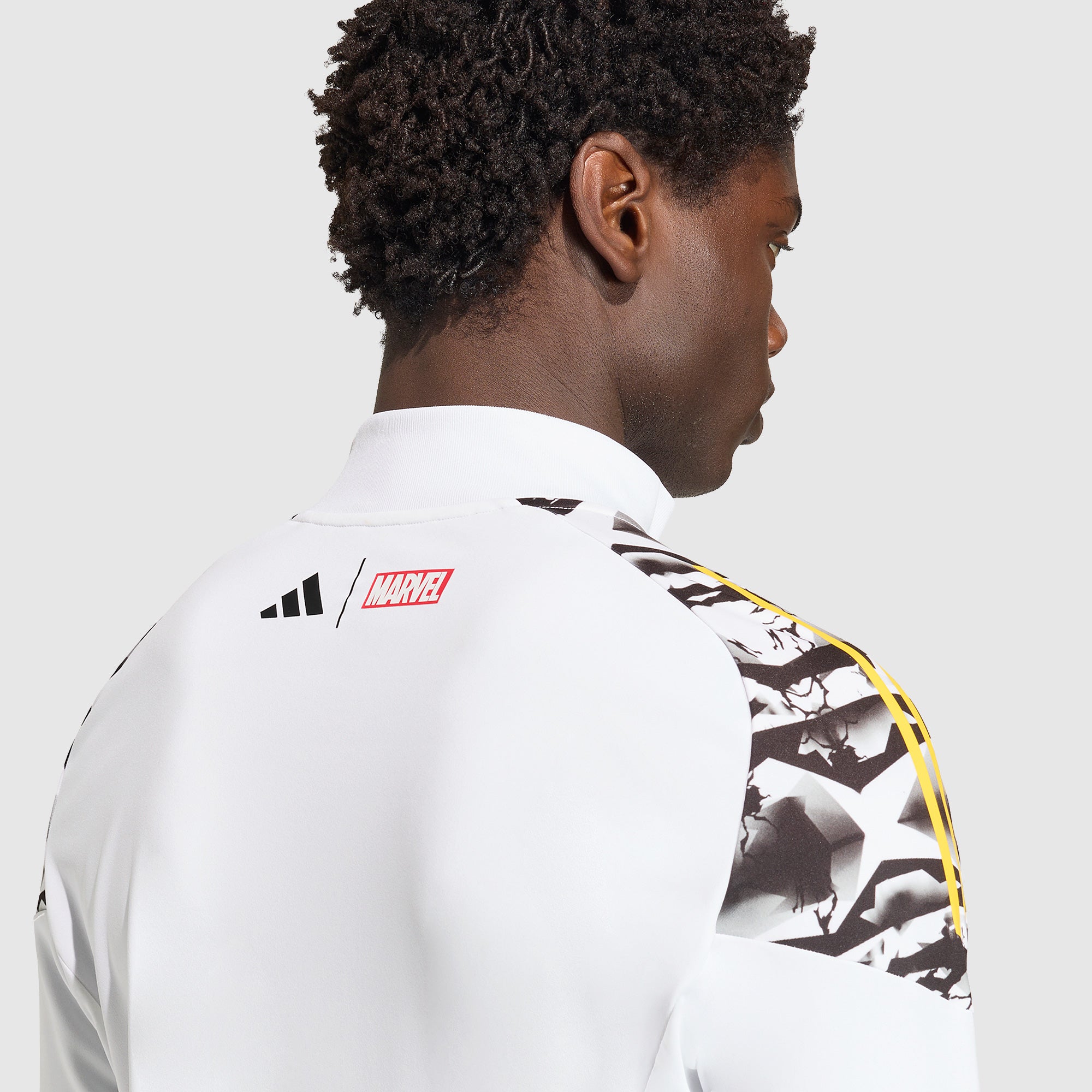 adidas Real Madrid 25/26 x Marvel Drill Top - White/Bold Gold