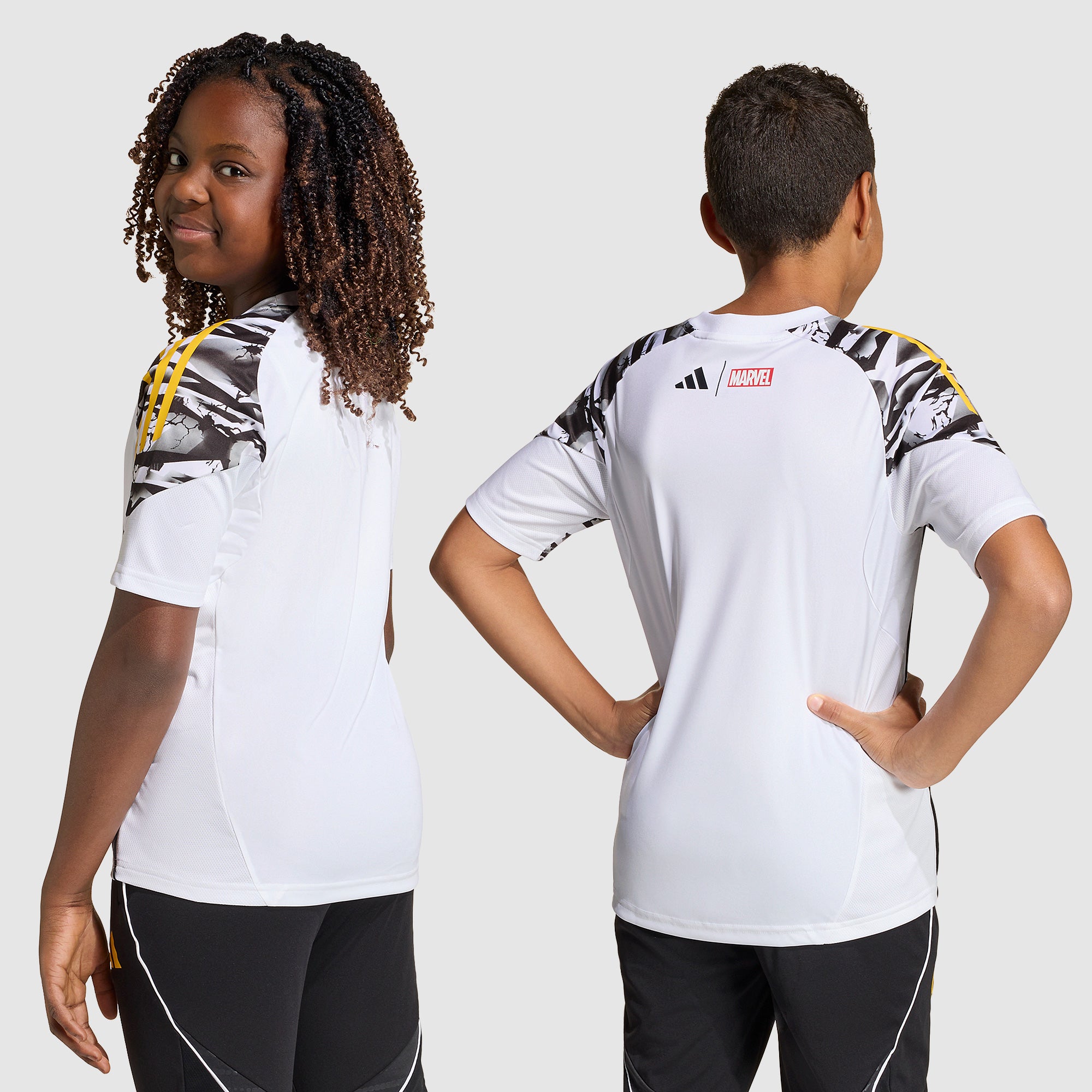 adidas Real Madrid 25/26 x Marvel Kids Training Shirt - White/Bold