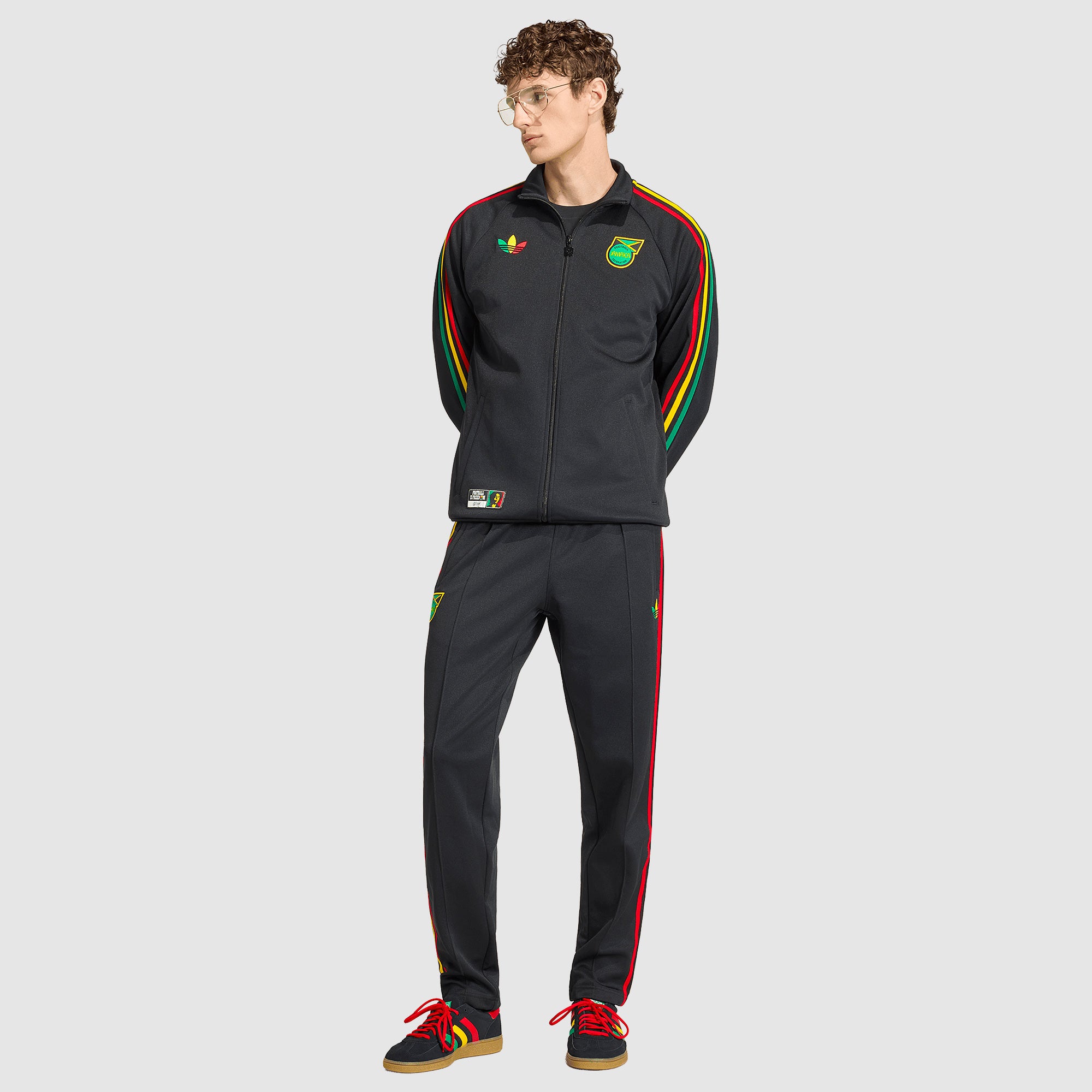 adidas Originals Jamaica 2026 OG Track Top - Black - Mens Replica