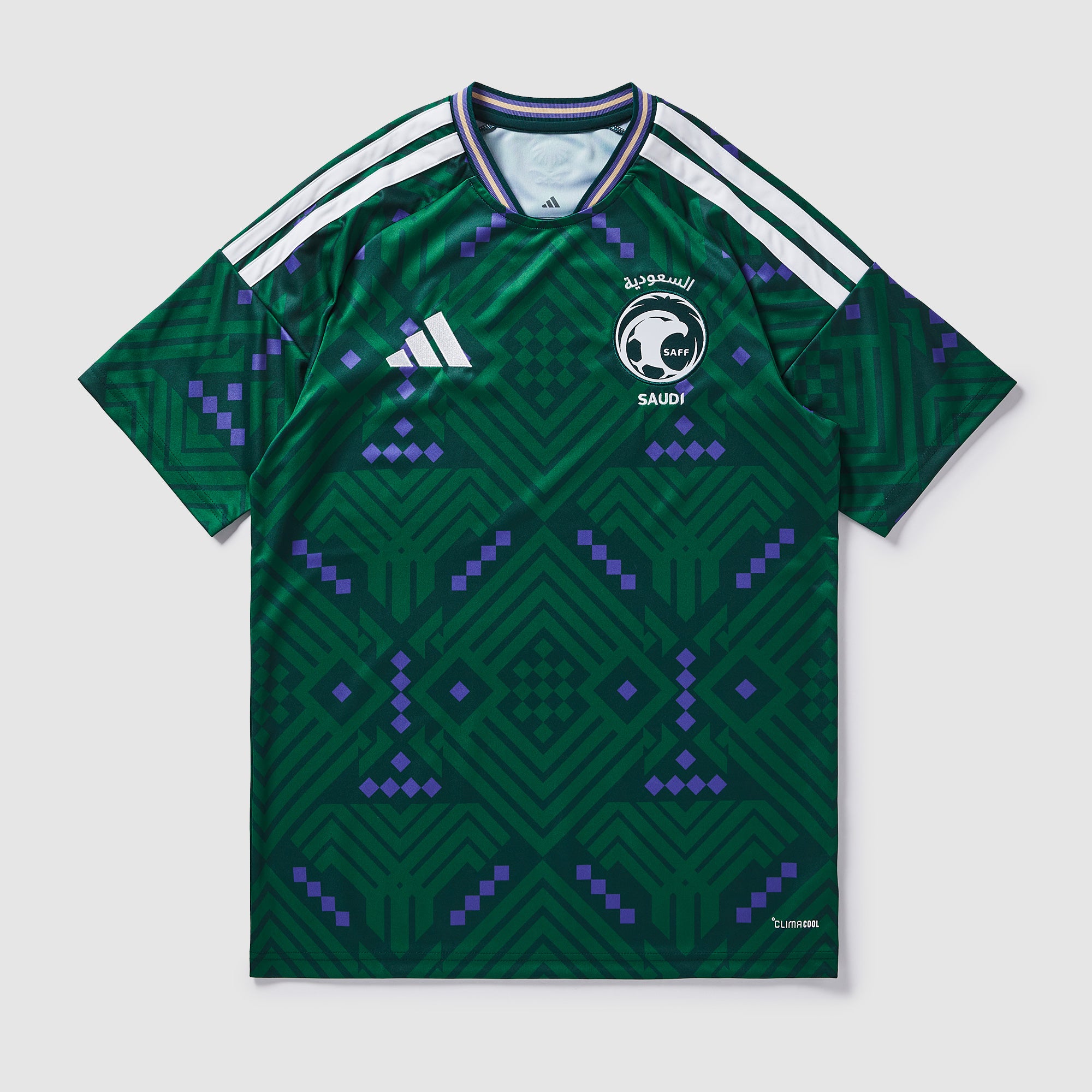adidas Saudi Arabia 2026 Home Shirt - Aurora Ivy/White - Mens Replica