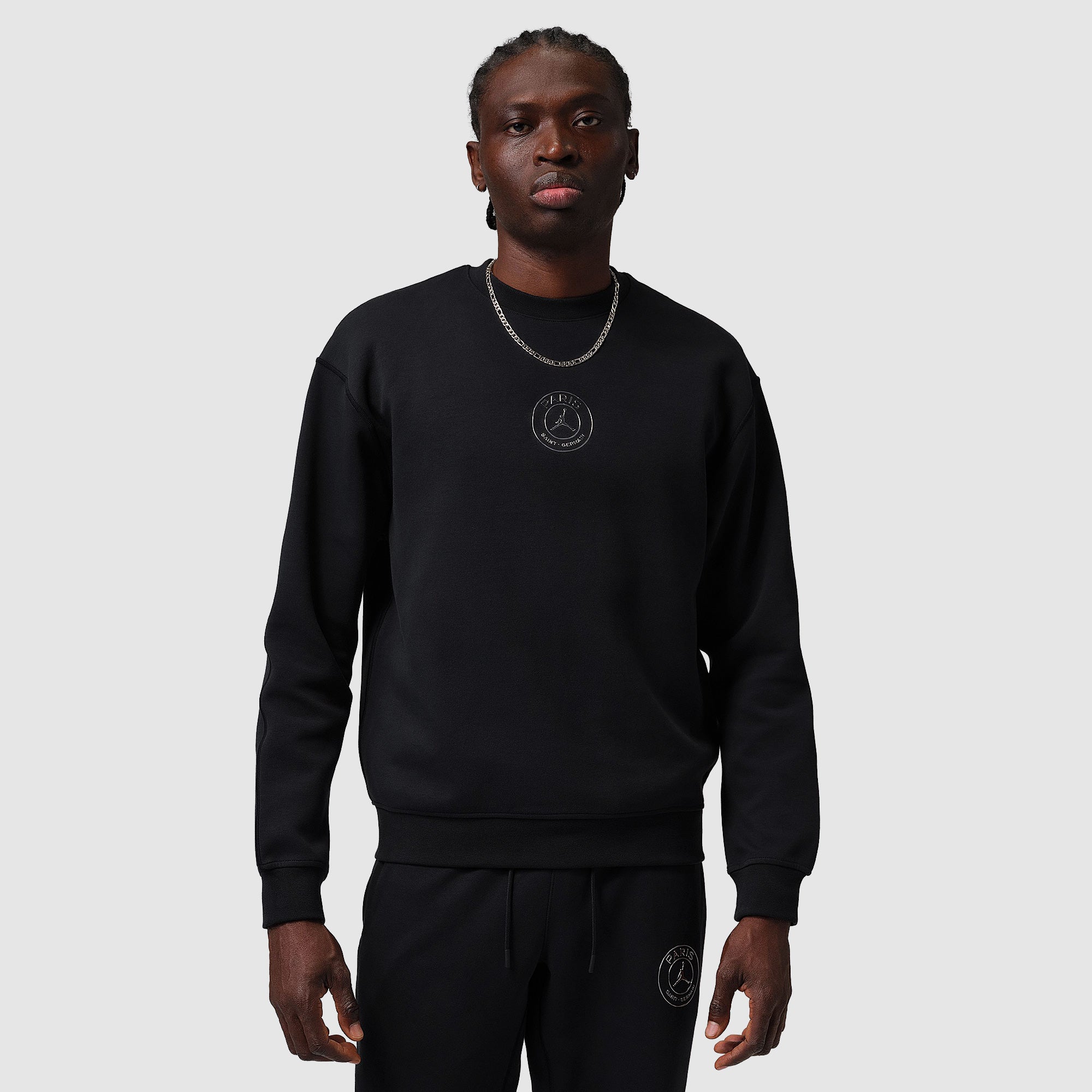 Jordan Paris Saint-Germain 25/26 Hoop Fleece - Oil Grey - Mens Replica