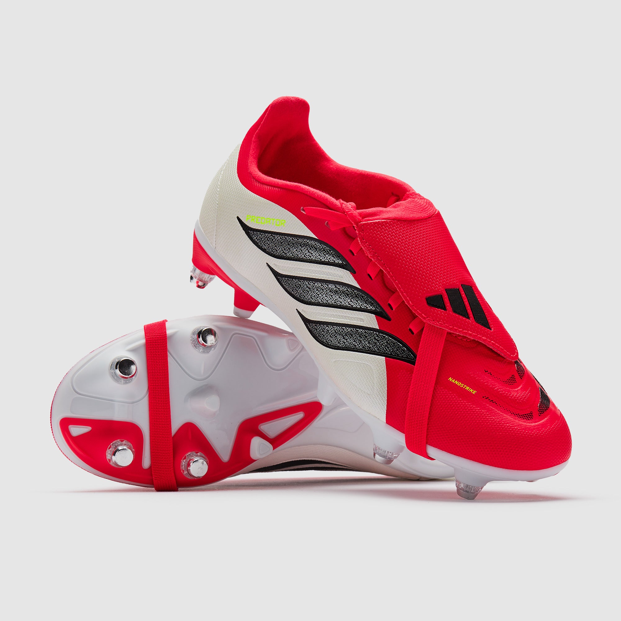 adidas Kids Predator League Tongue Soft Ground - Lucid Red/Core