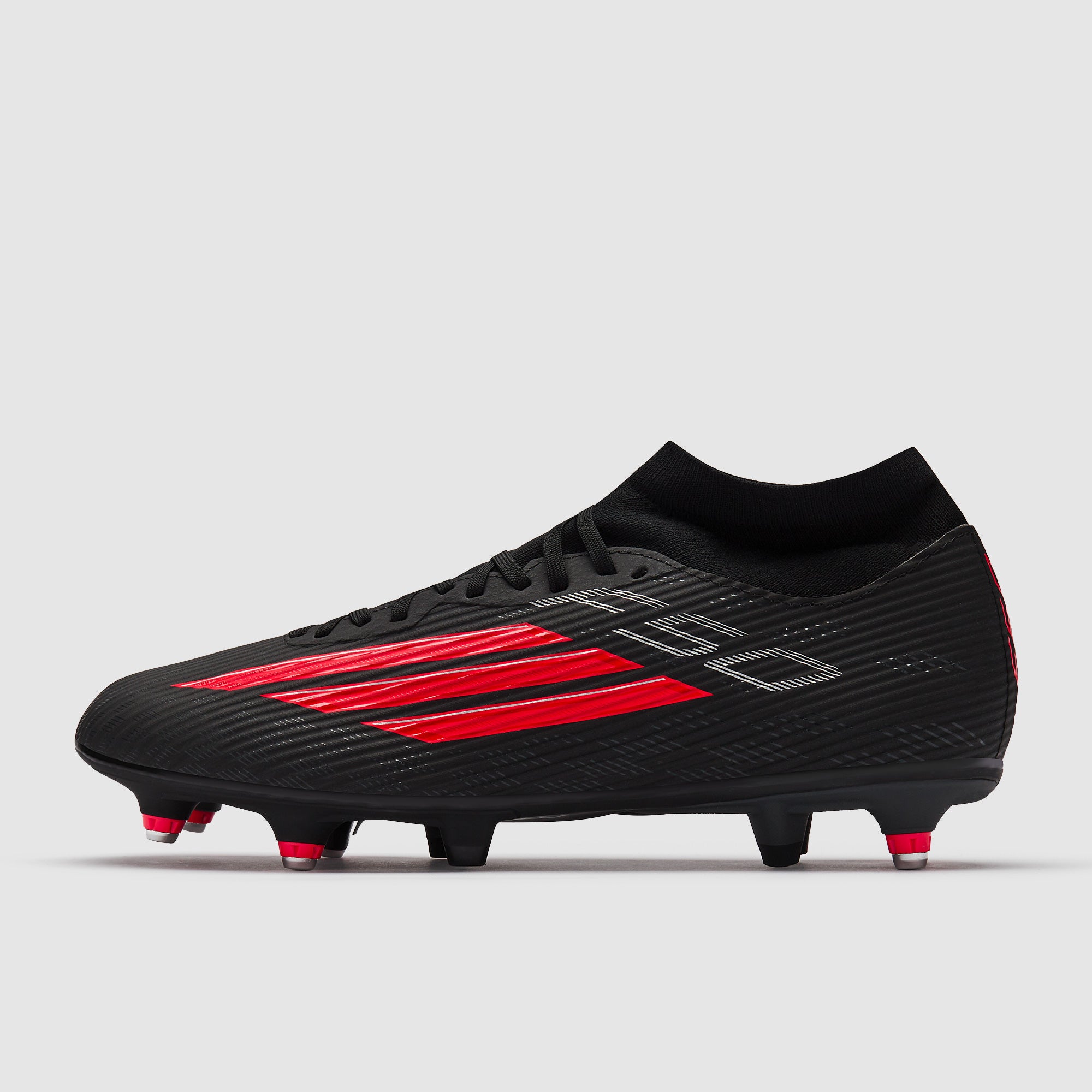 adidas F50 League Mid Soft Ground - Core Black/Lucid Red/Core