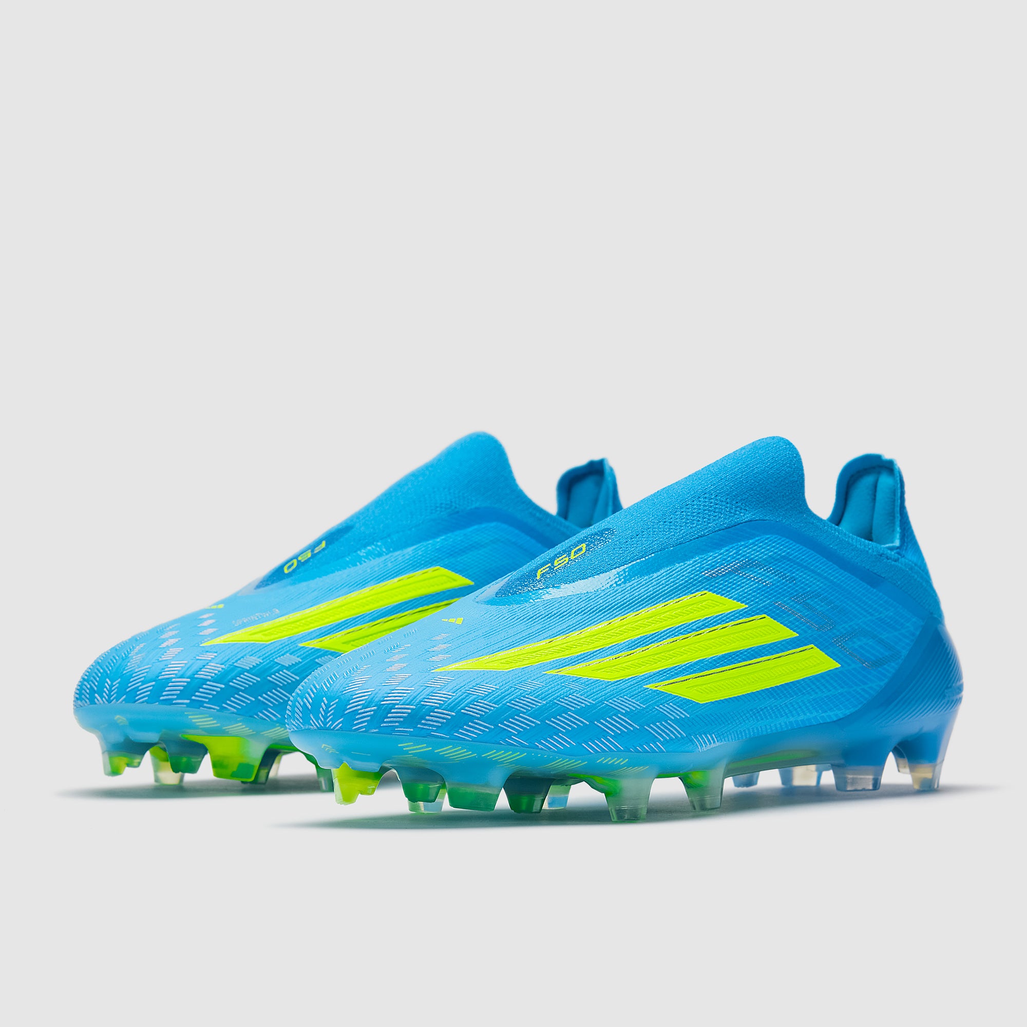adidas F50 Elite Laceless Firm Ground - Lucid Ray Blue/Team Solar