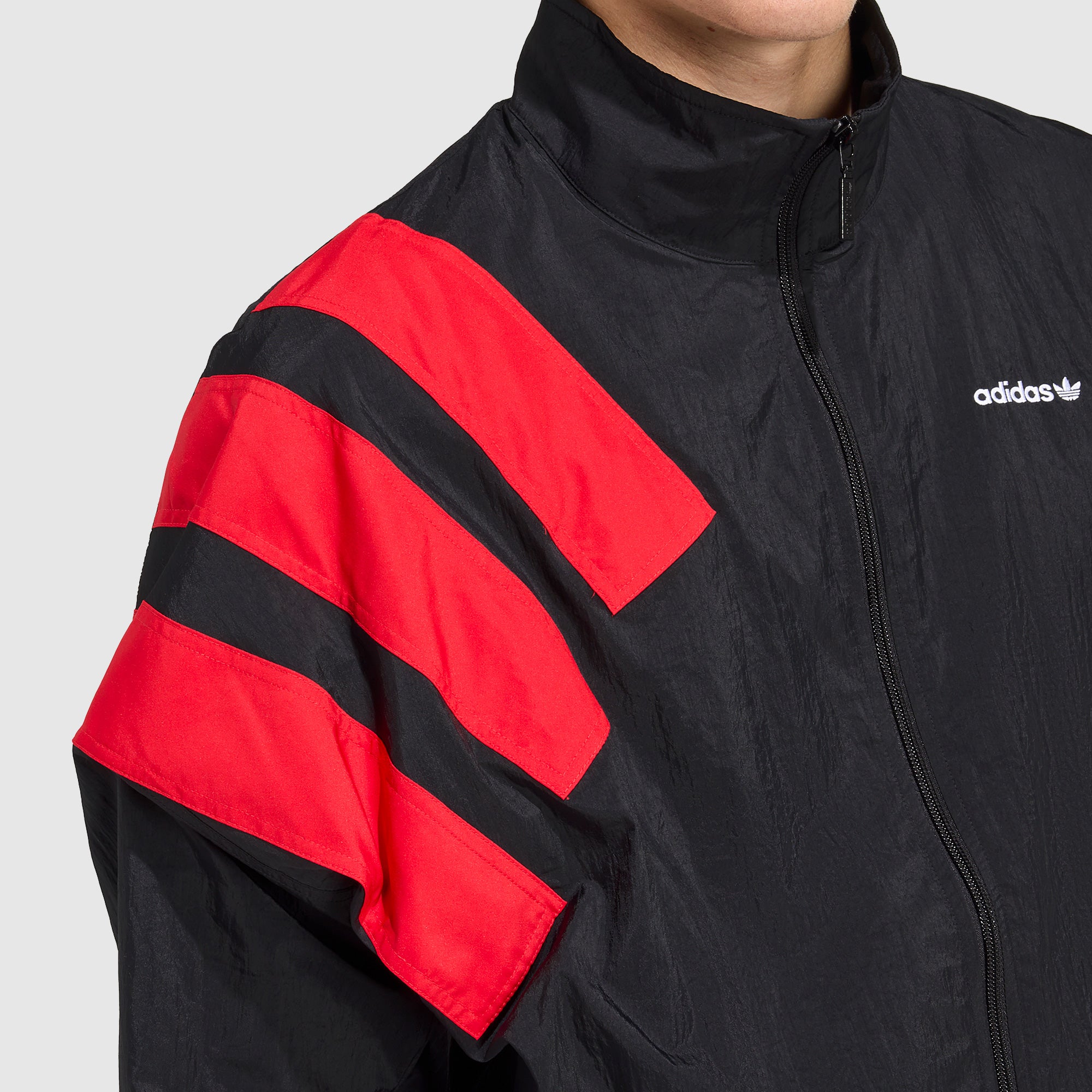 adidas Originals Arch Track Top - Black/Better Scarlet - Tops adidas Originals Arch Track Top - Black/Better Scarlet - Tops