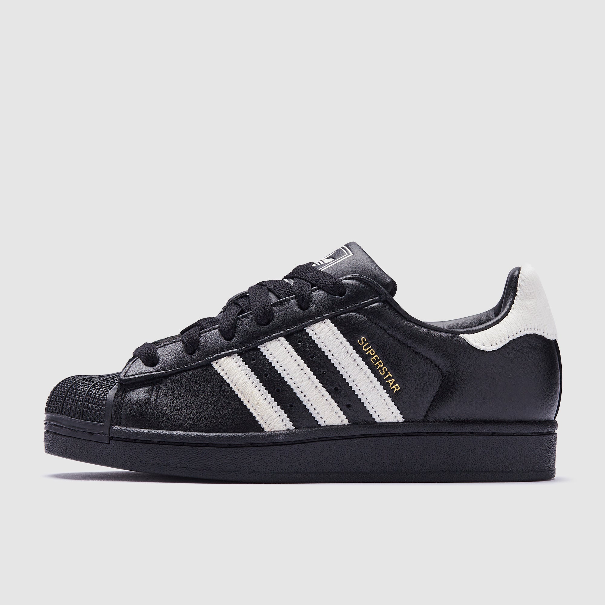 adidas Originals Womens Superstar II - Core Black/Off White/Gold Metallic -  Trainers
