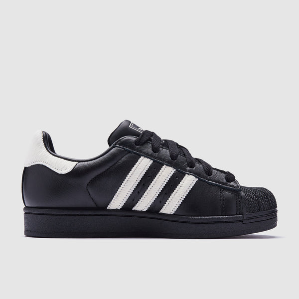 adidas Originals Womens Superstar II - Core Black/Off White/Gold Metallic -  Trainers