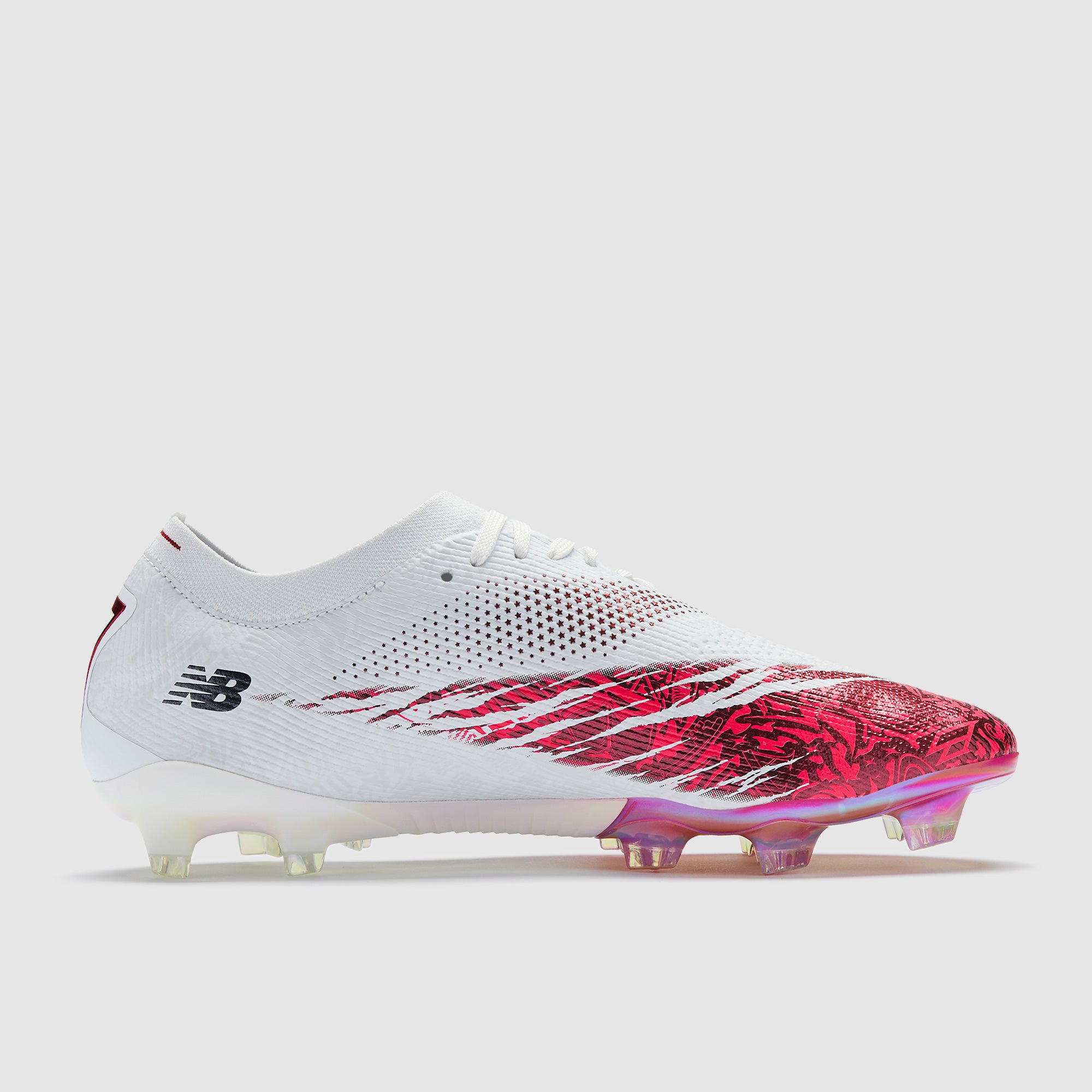 New Balance Furon Elite V8 x Saka Firm Ground - White - Adult Boots