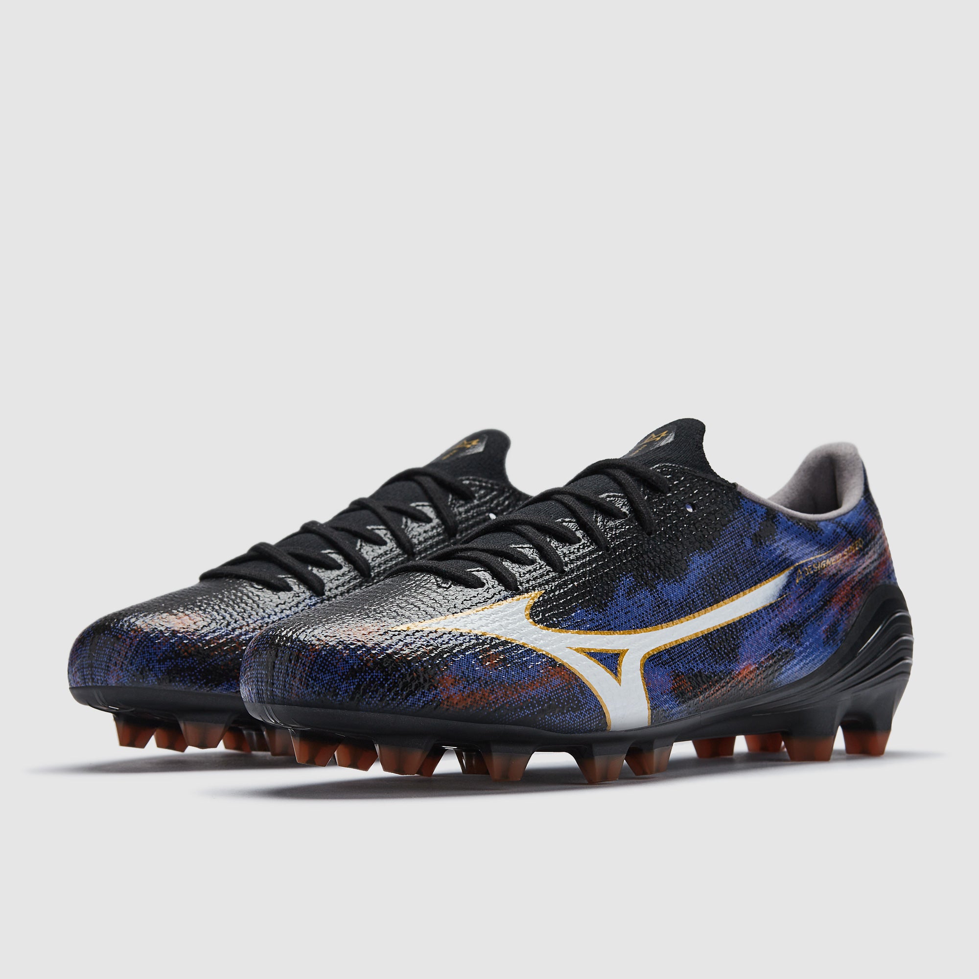 Mizuno Alpha III Made in Japan Firm Ground - Black/Ancient Water