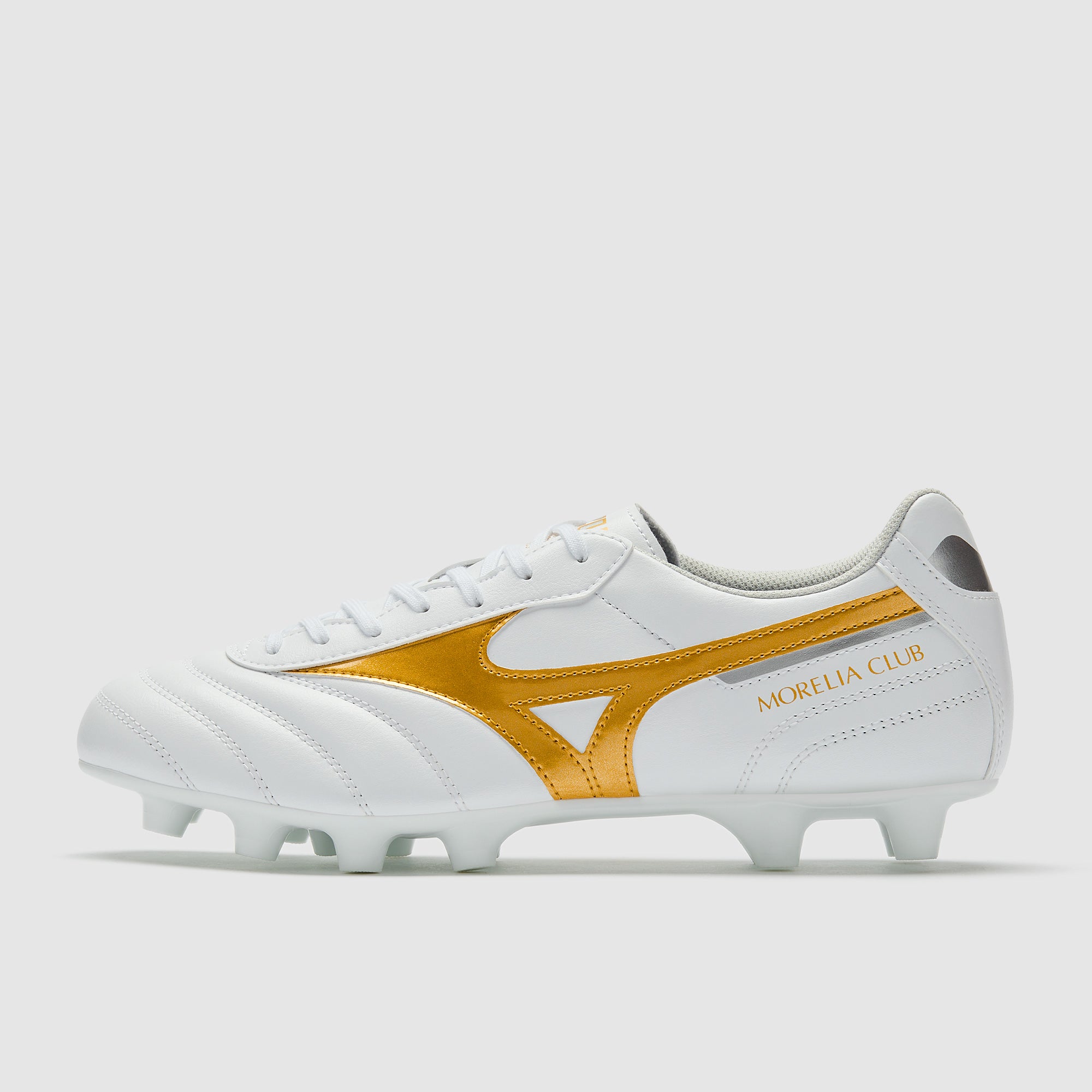 Mizuno Morelia II Club Firm Ground - White/Football Gold/Galaxy