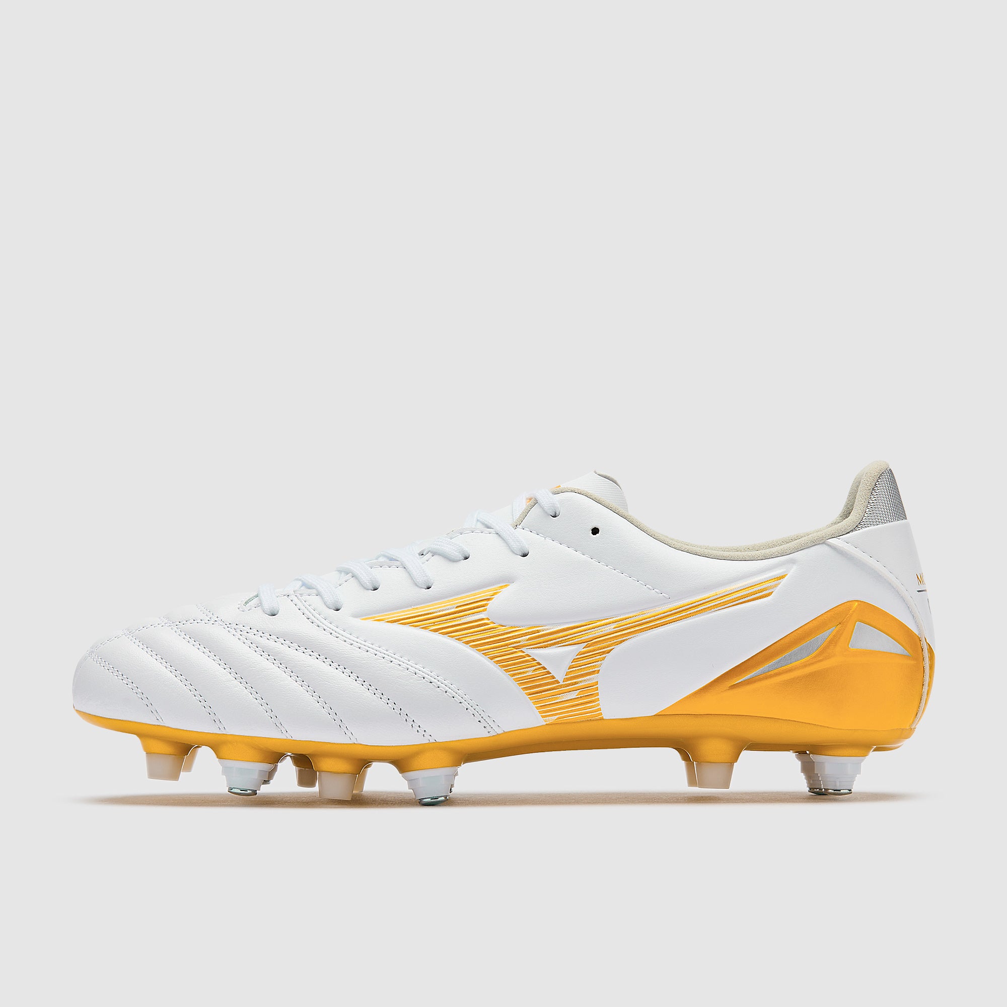 Mizuno Morelia Neo IV Pro Mix Soft Ground - White/MP Gold/Cool