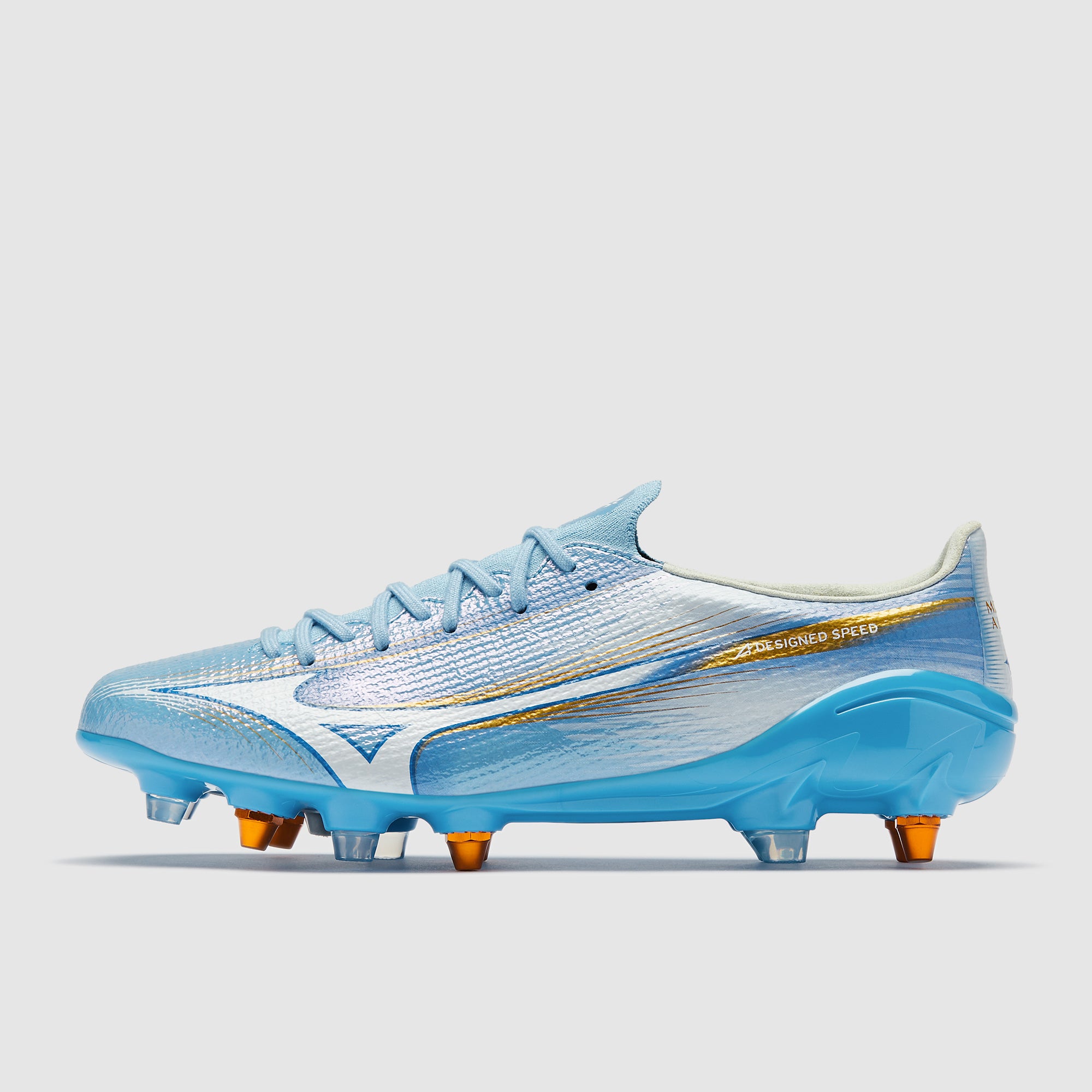 Mizuno Alpha III Made In Japan Mix Soft Ground - Celeste/White
