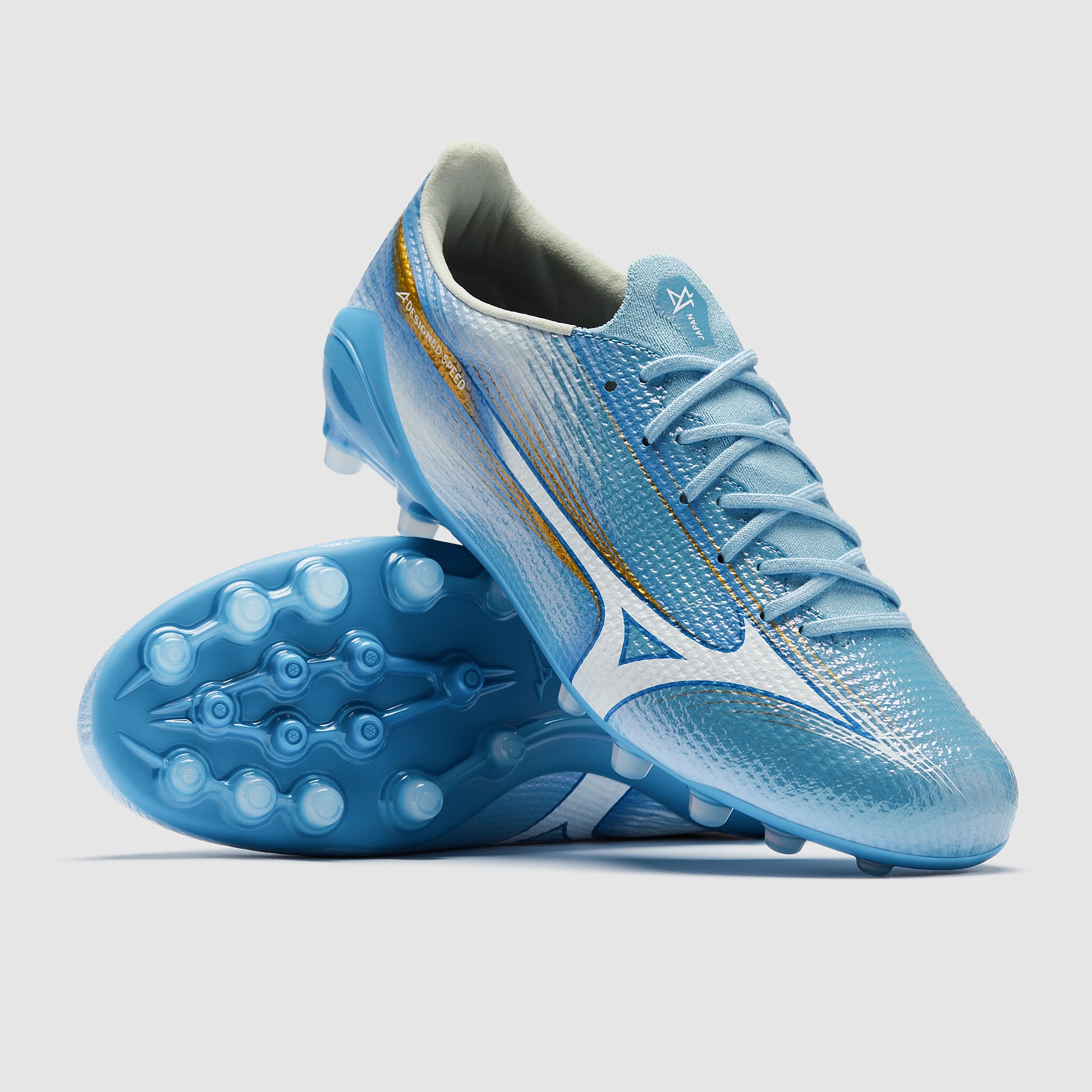Mizuno Alpha III Made In Japan Artificial Grass - Celeste/White