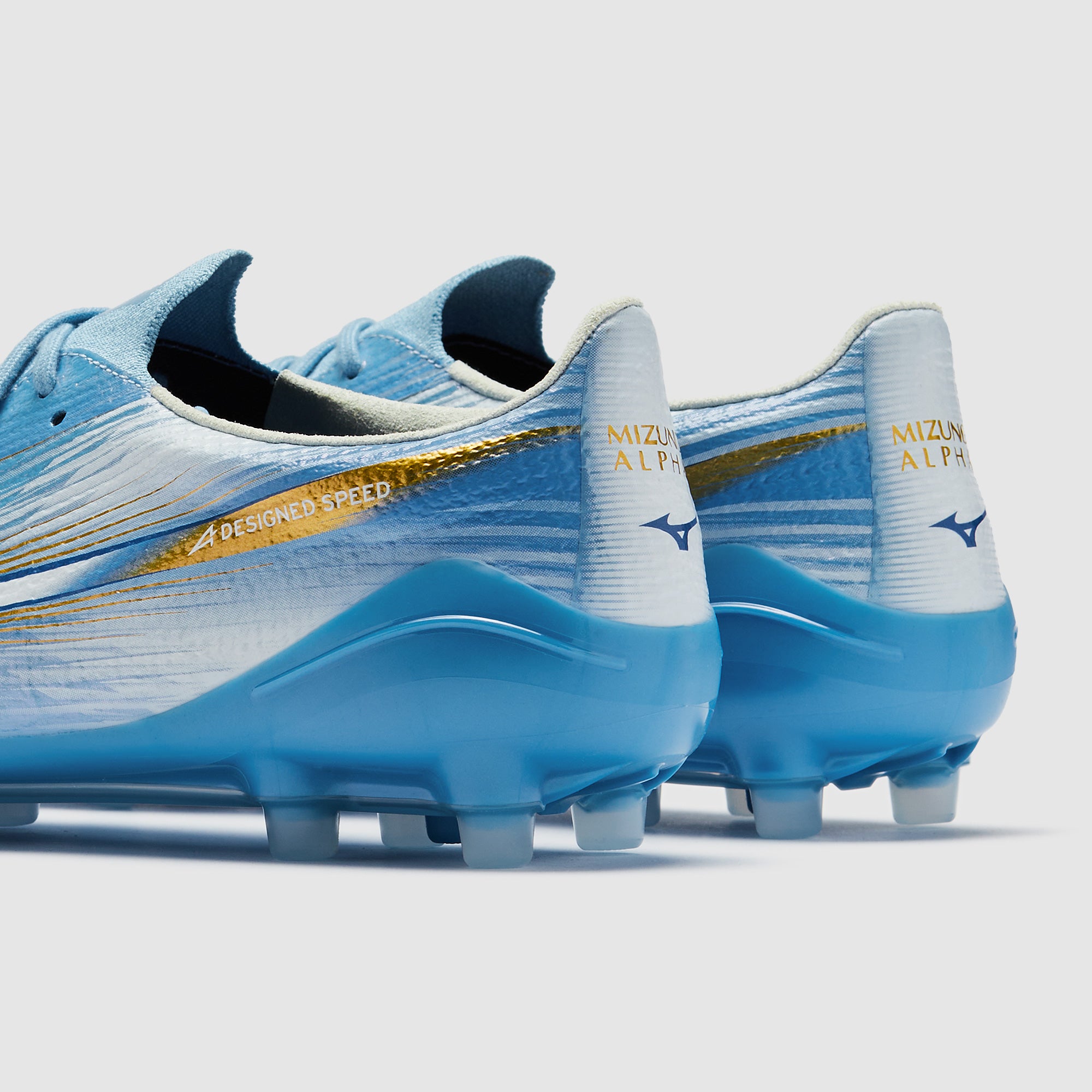 Mizuno Alpha III Elite Artificial Grass - Celeste/White - Adult Boots