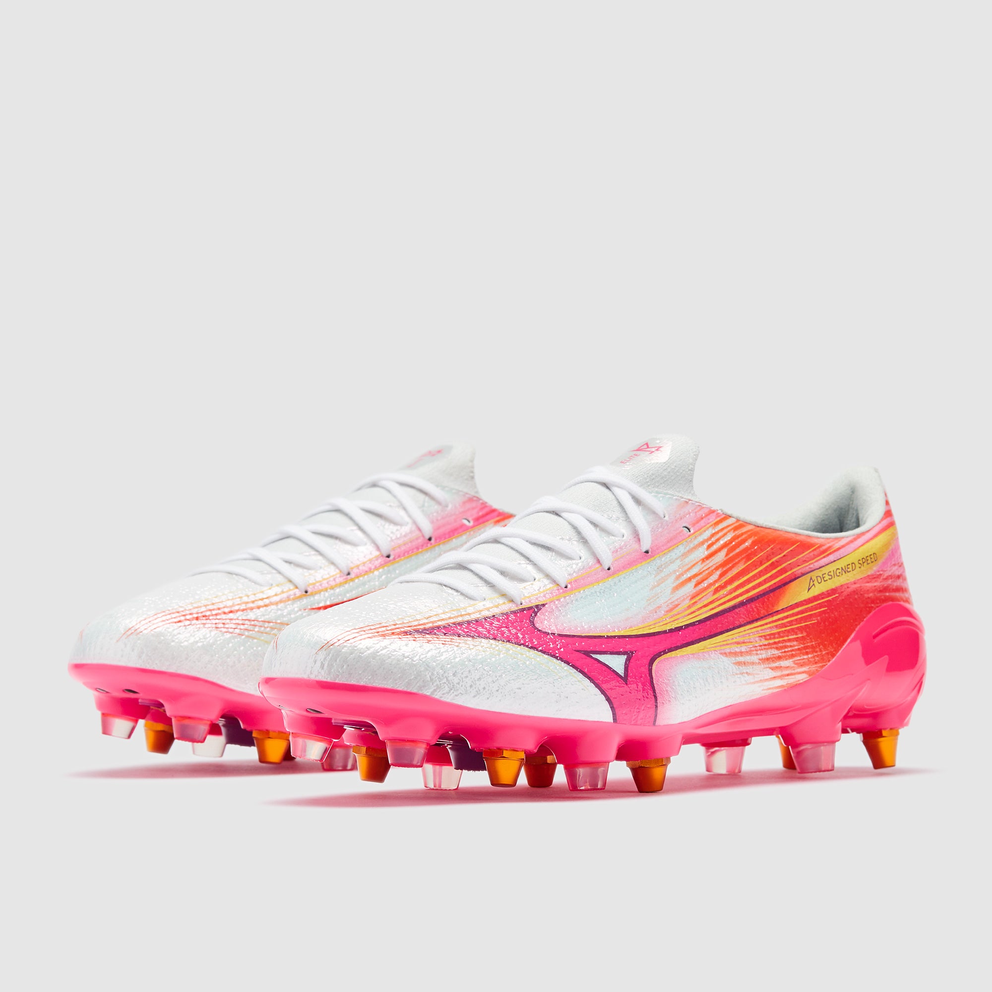 Mizuno Alpha III Elite Mix Soft Ground - White/Fuchsia Purple