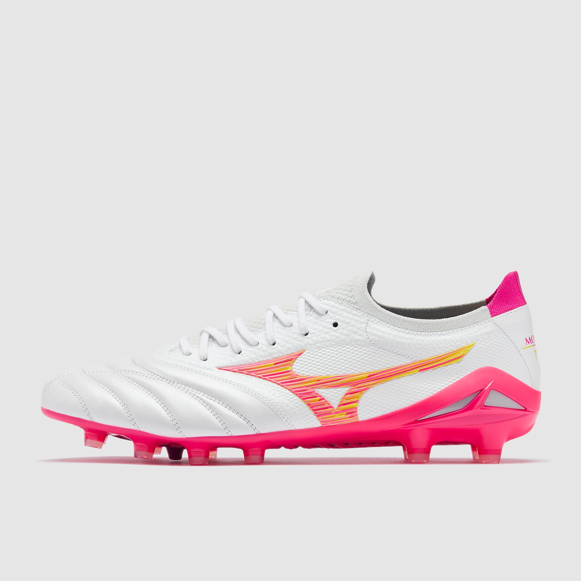 Mizuno Morelia Neo IV Beta Made In Japan Firm Ground - White/Pink