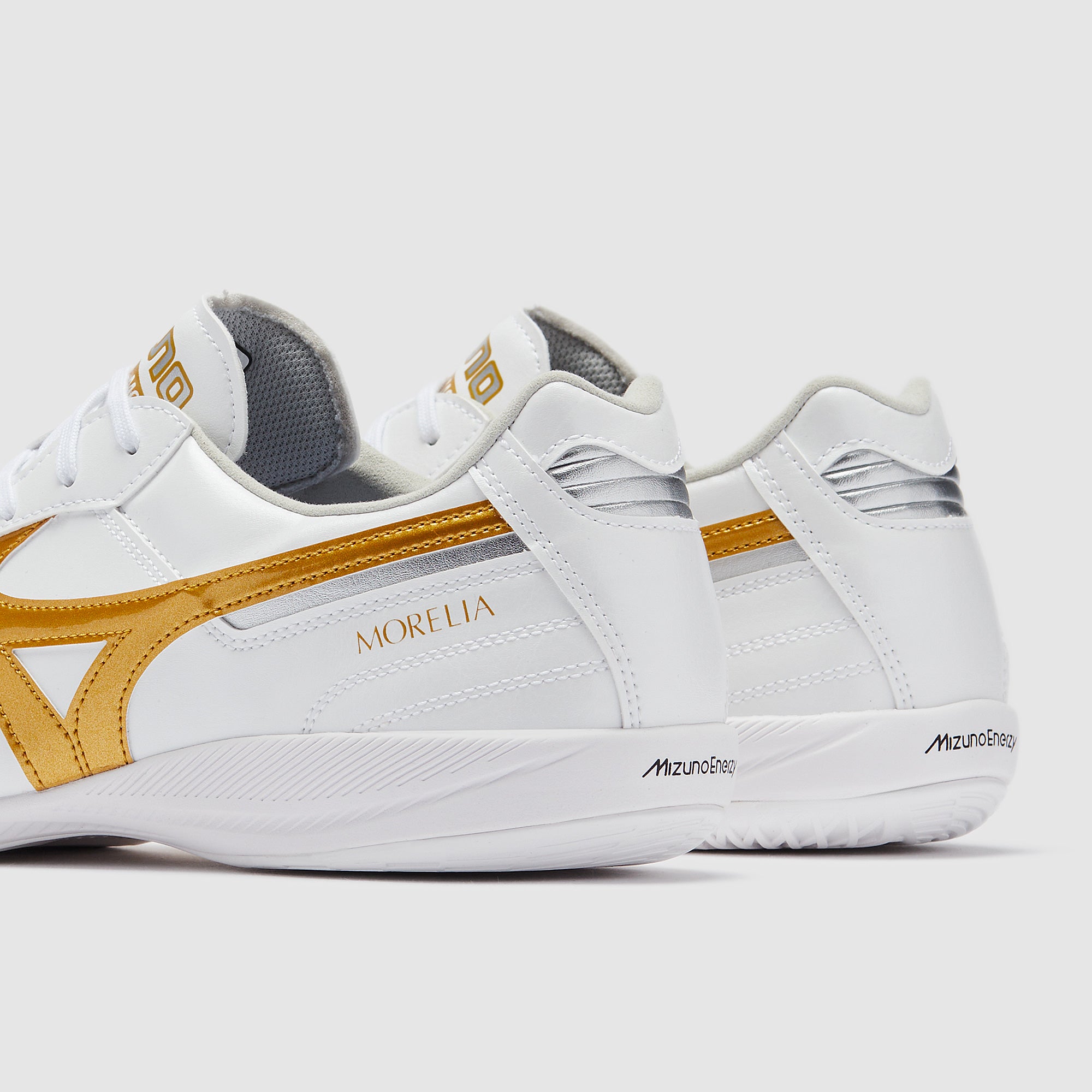 Mizuno Morelia Sala Elite IN - White/Football Gold/Galaxy Silver