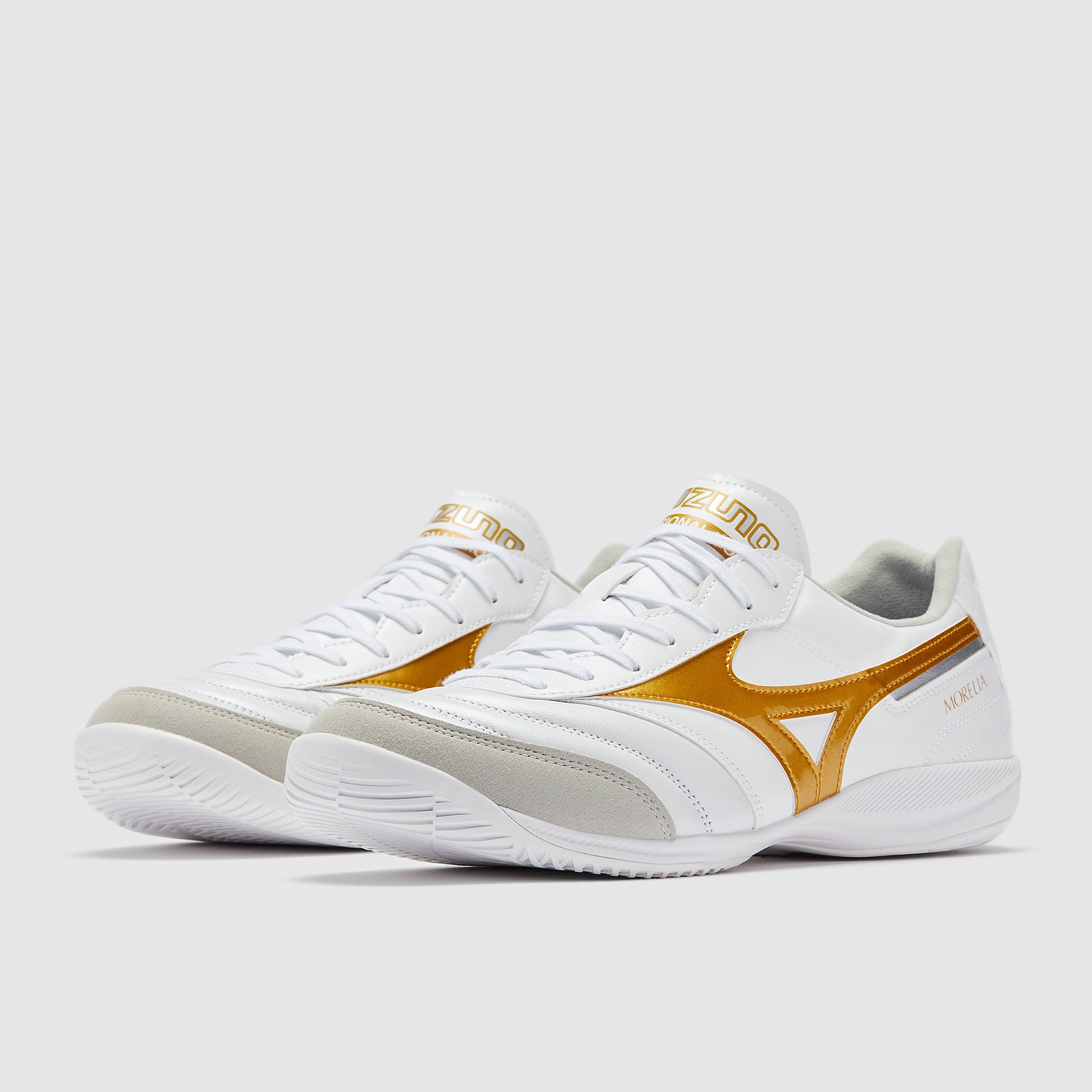 MIZUNO MORELIA SALA ELITE IN 27㎝ Mizuno Morelia Sala Elite IN - White/Football Gold/Galaxy Silver
