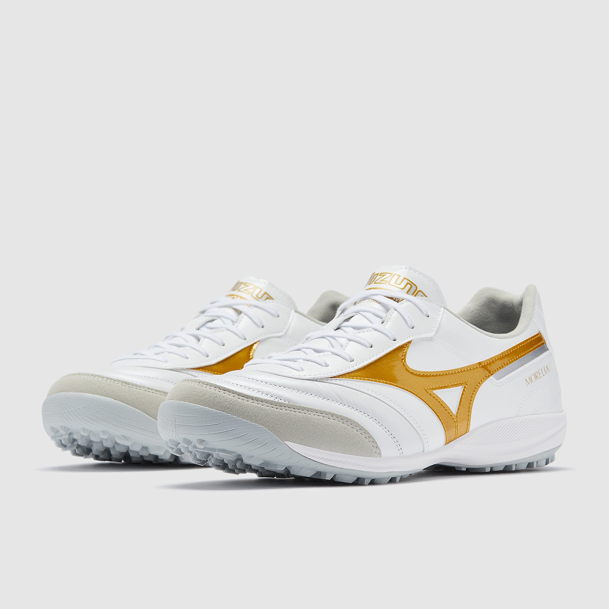 Mizuno Morelia Sala Elite TF - White/Football Gold/Galaxy Silver