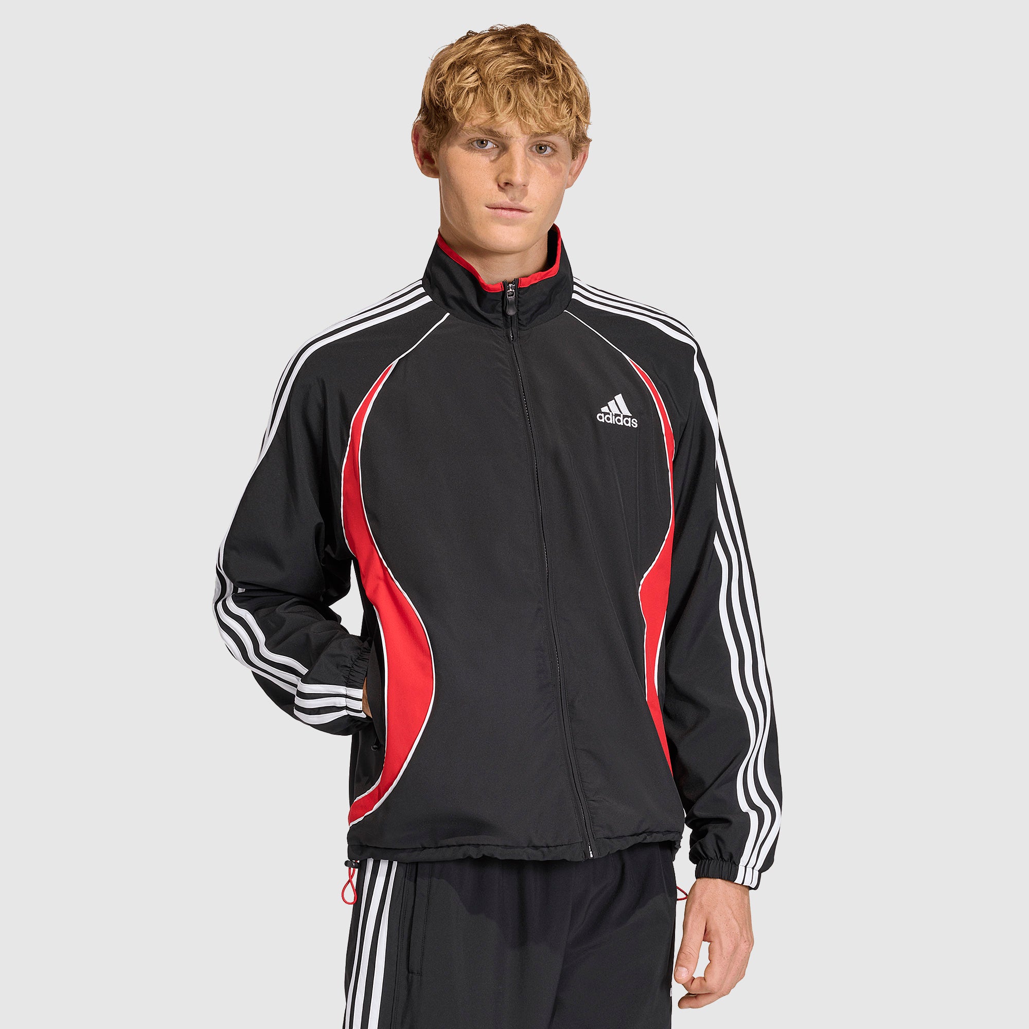 adidas Originals Teamgeist Track Top - Black/Better Scarlet - Tops