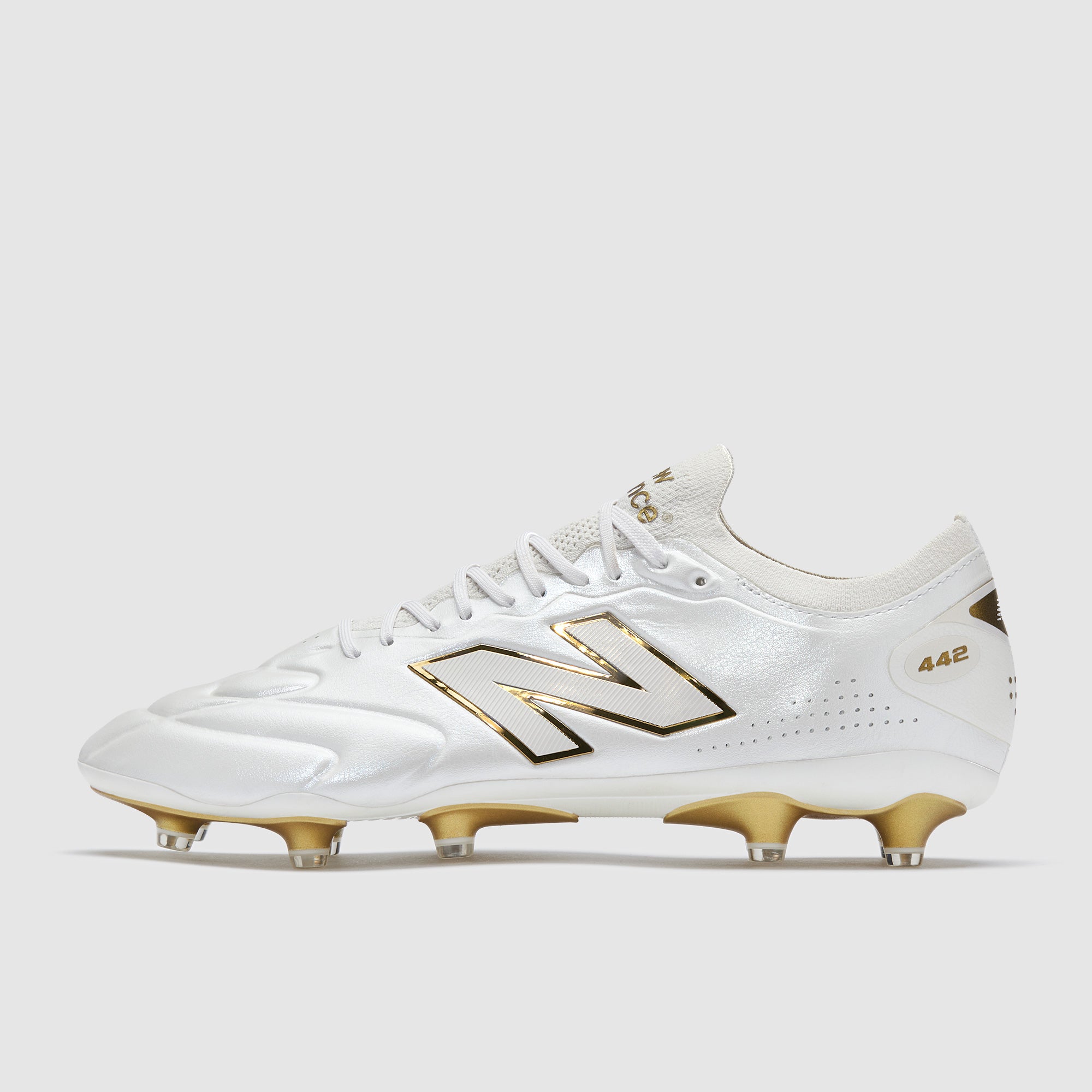 New Balance 442 V3 Elite FG First Edition - White/Gold Metallic