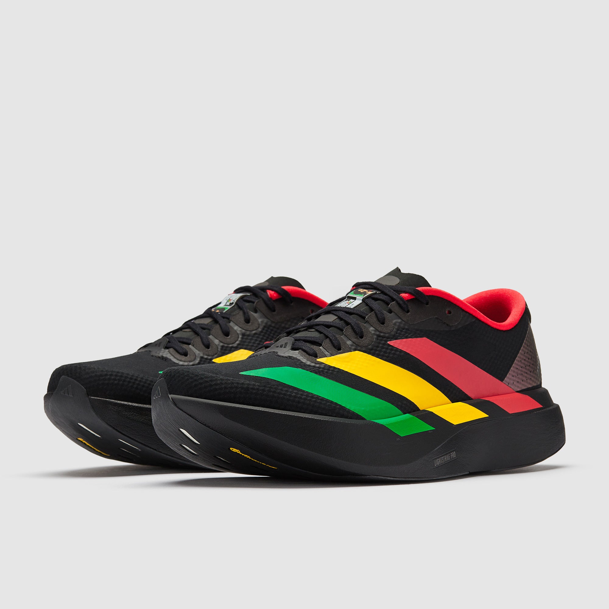 adidas adizero Evo SL Woven - Core Black/Vivid Green/Bold Gold