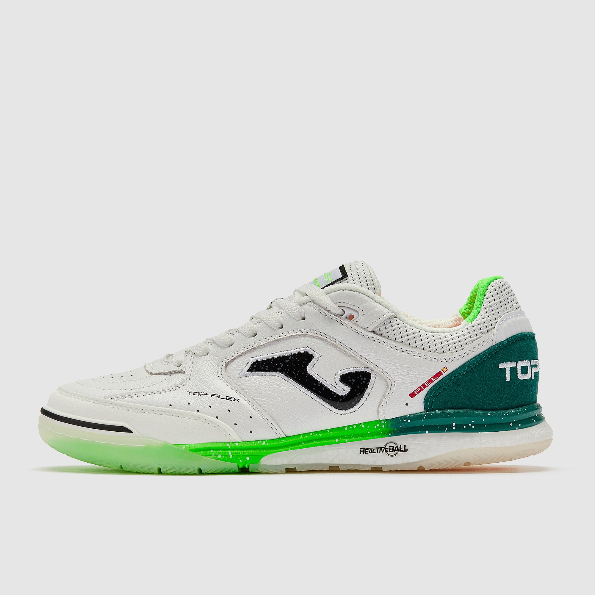 Joma Top Flex Rebound Indoor - White/Green/Orange - Adult Boots