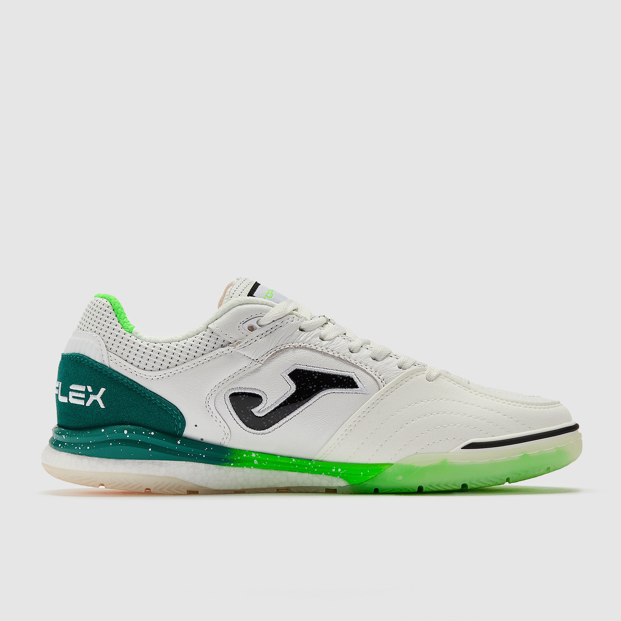 Joma Top Flex Rebound Indoor - White/Green/Orange - Adult Boots