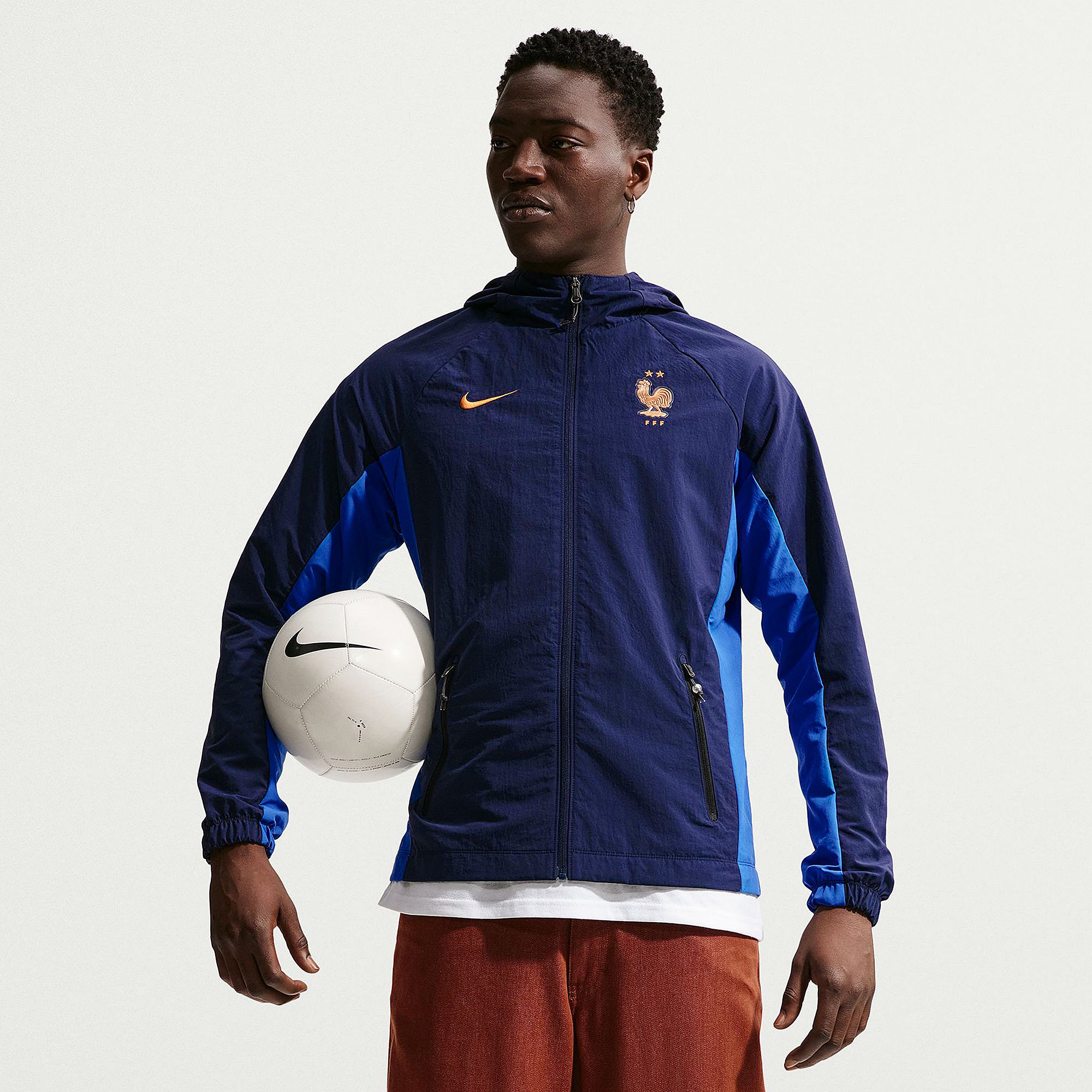 Nike France 2026 AWF Woven Jacket - Blackened Blue/Game Royal