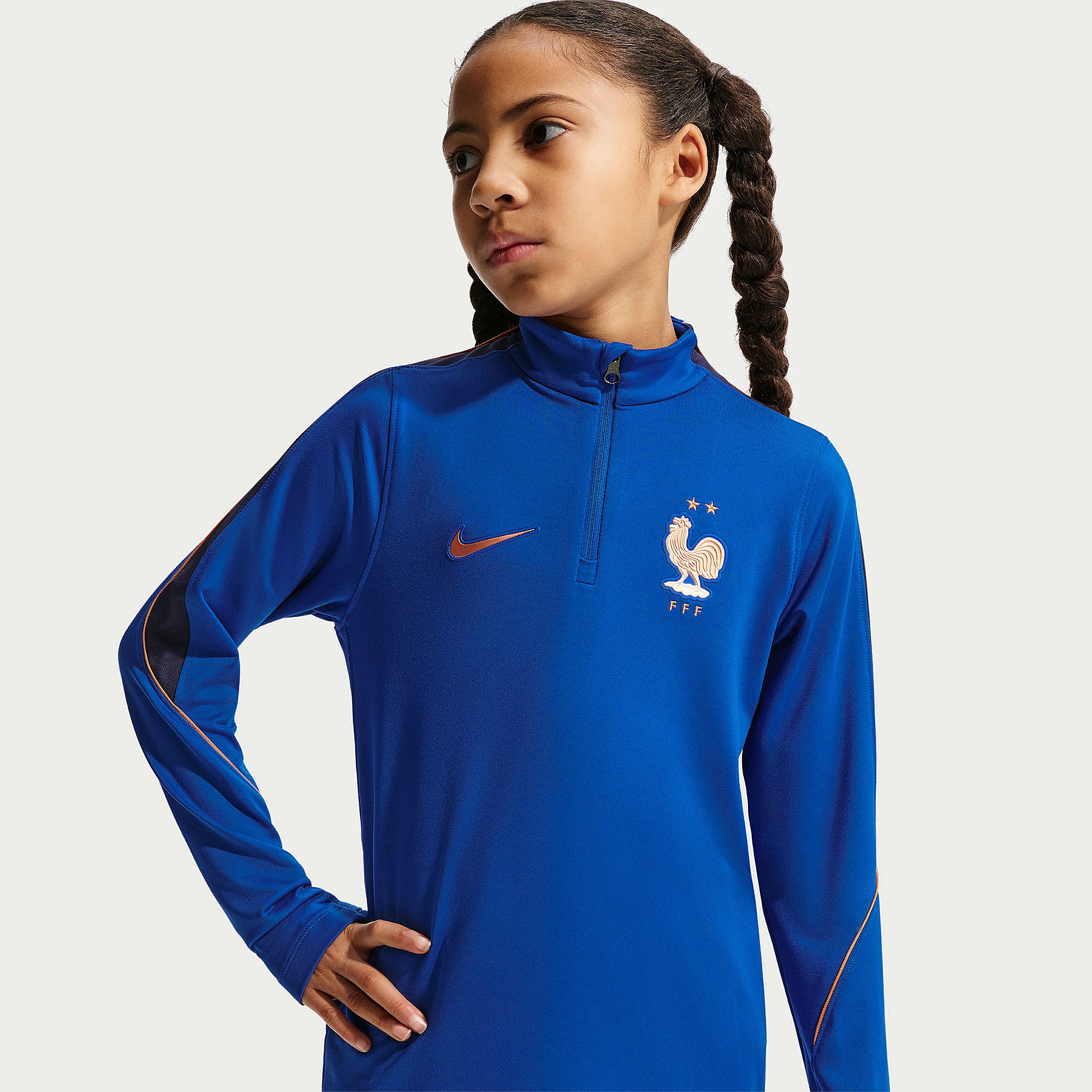 Nike France 2026 Kids Dri-FIT Strike Drill Top - Game Royal