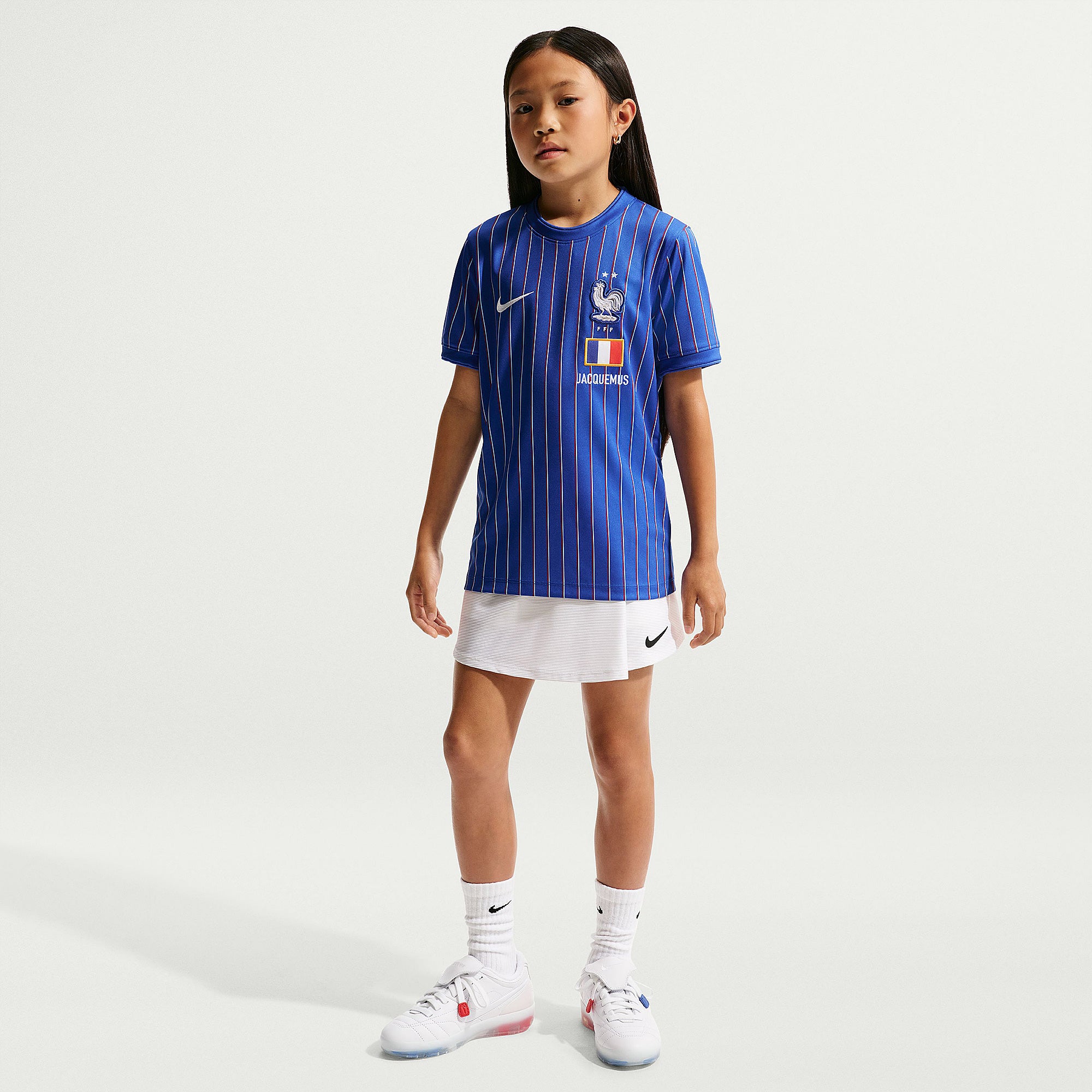 Nike France 2026 Kids Dri-FIT Pre-Match Shirt - Game Royal