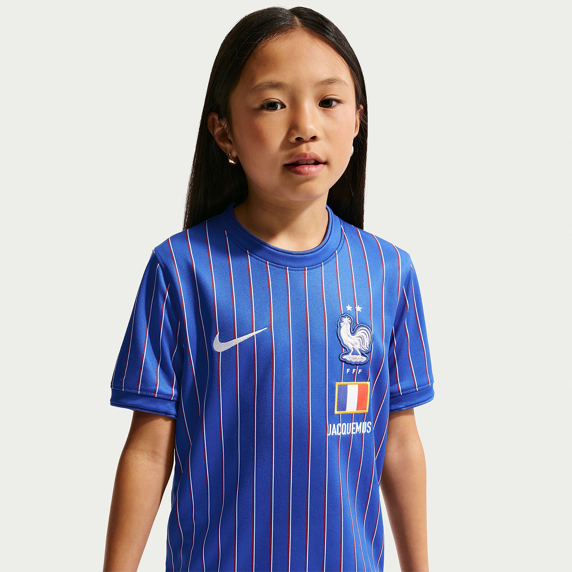 Nike France 2026 Kids Dri-FIT Pre-Match Shirt - Game Royal