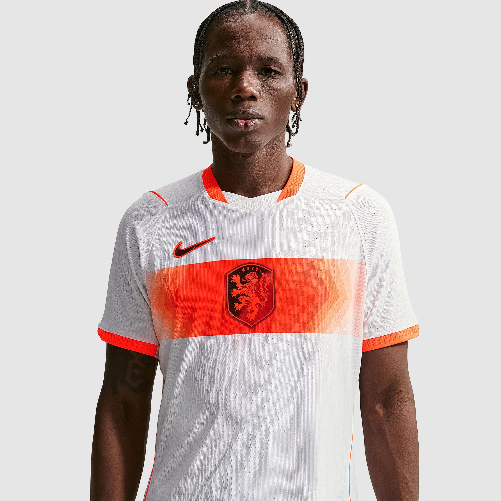 XXL FIGHT BACK 2026 Tシャツ RUDE GALLERY Nike Netherlands 2026 Dri-FIT ADV Match Away Shirt - White/Hyper