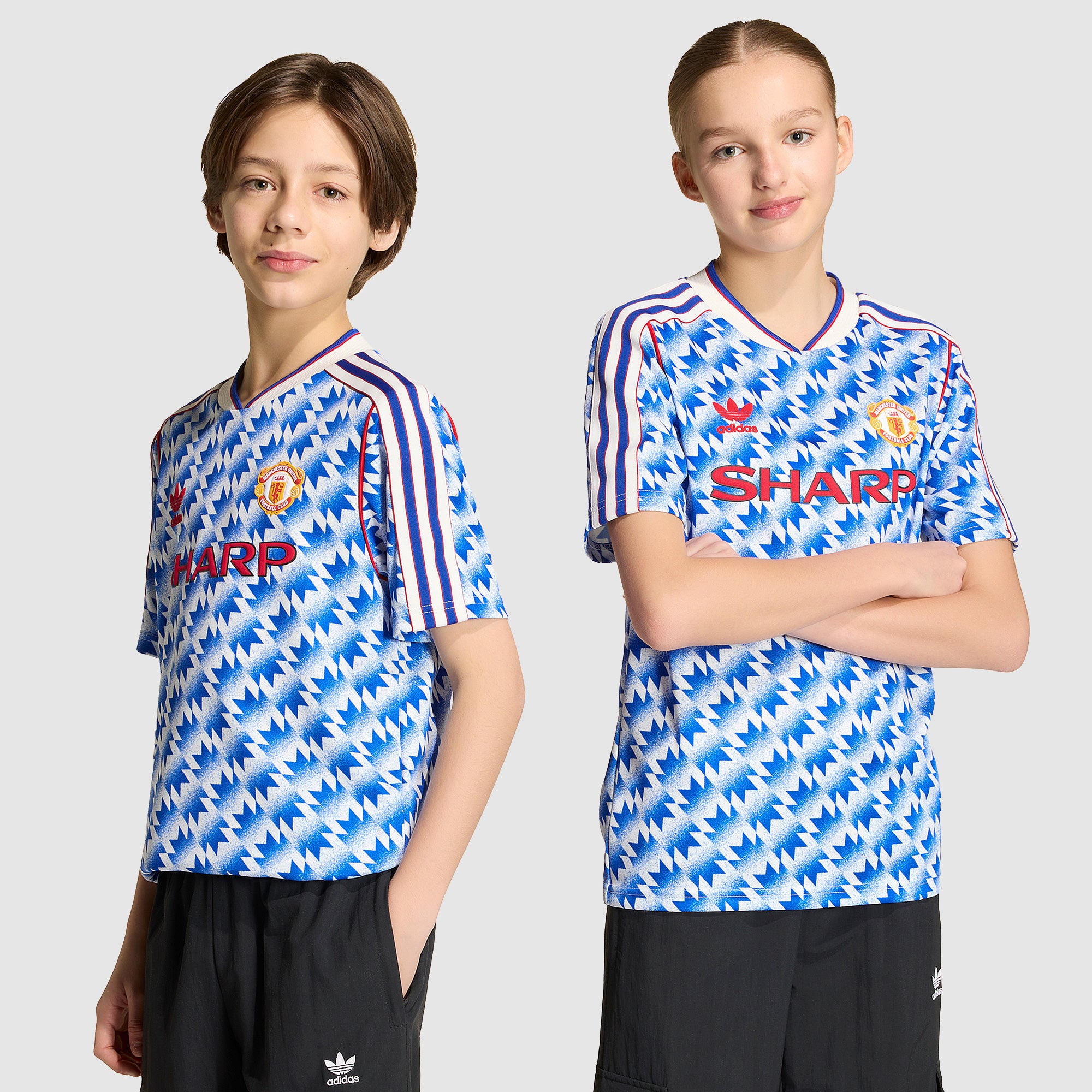 00sNIKE Y2K 短丈TシャツManchester United 希少 adidas Originals Manchester United Kids 1990 Away Shirt