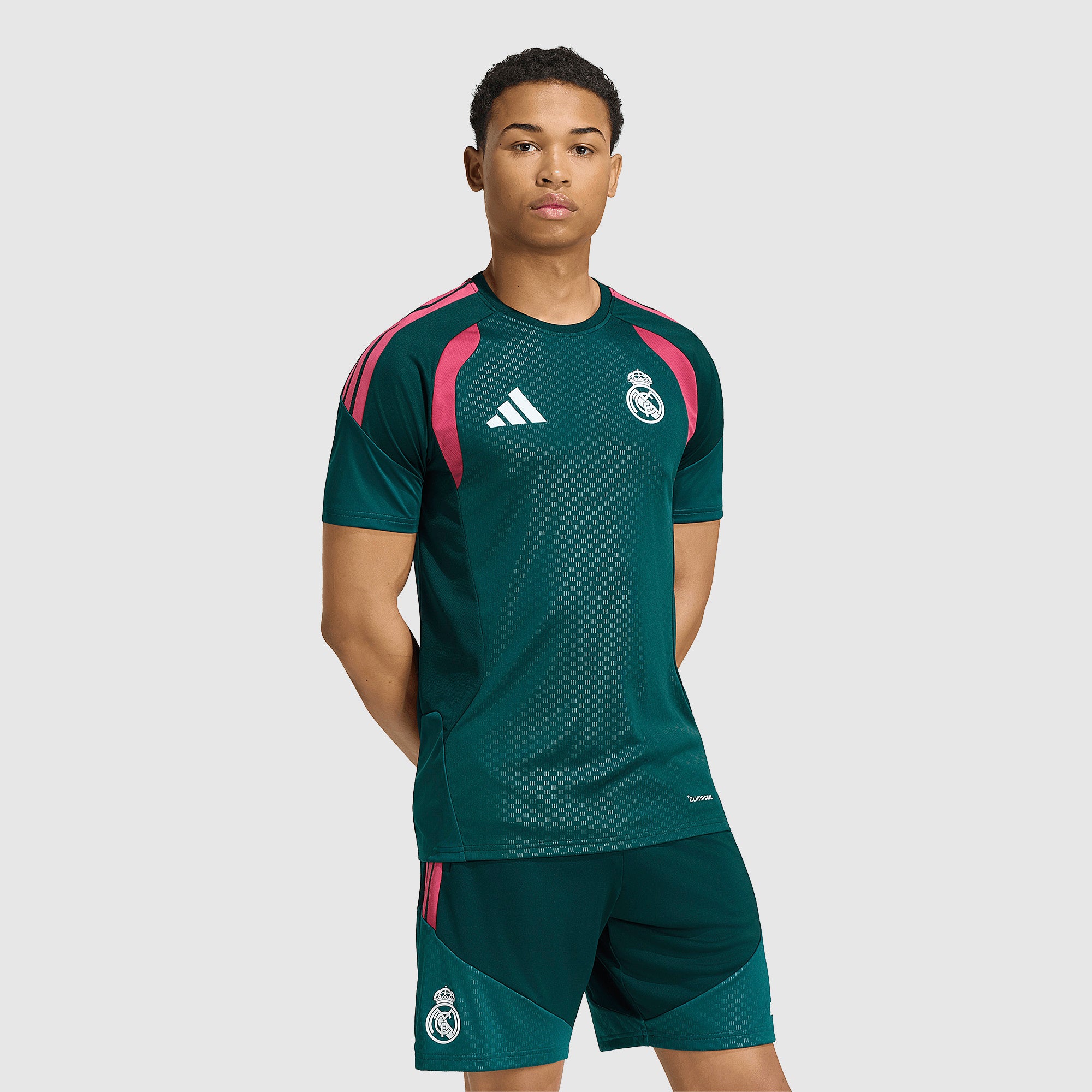 adidas Real Madrid 26/27 Training Shirt - Aurora Ivy/Wild Pink