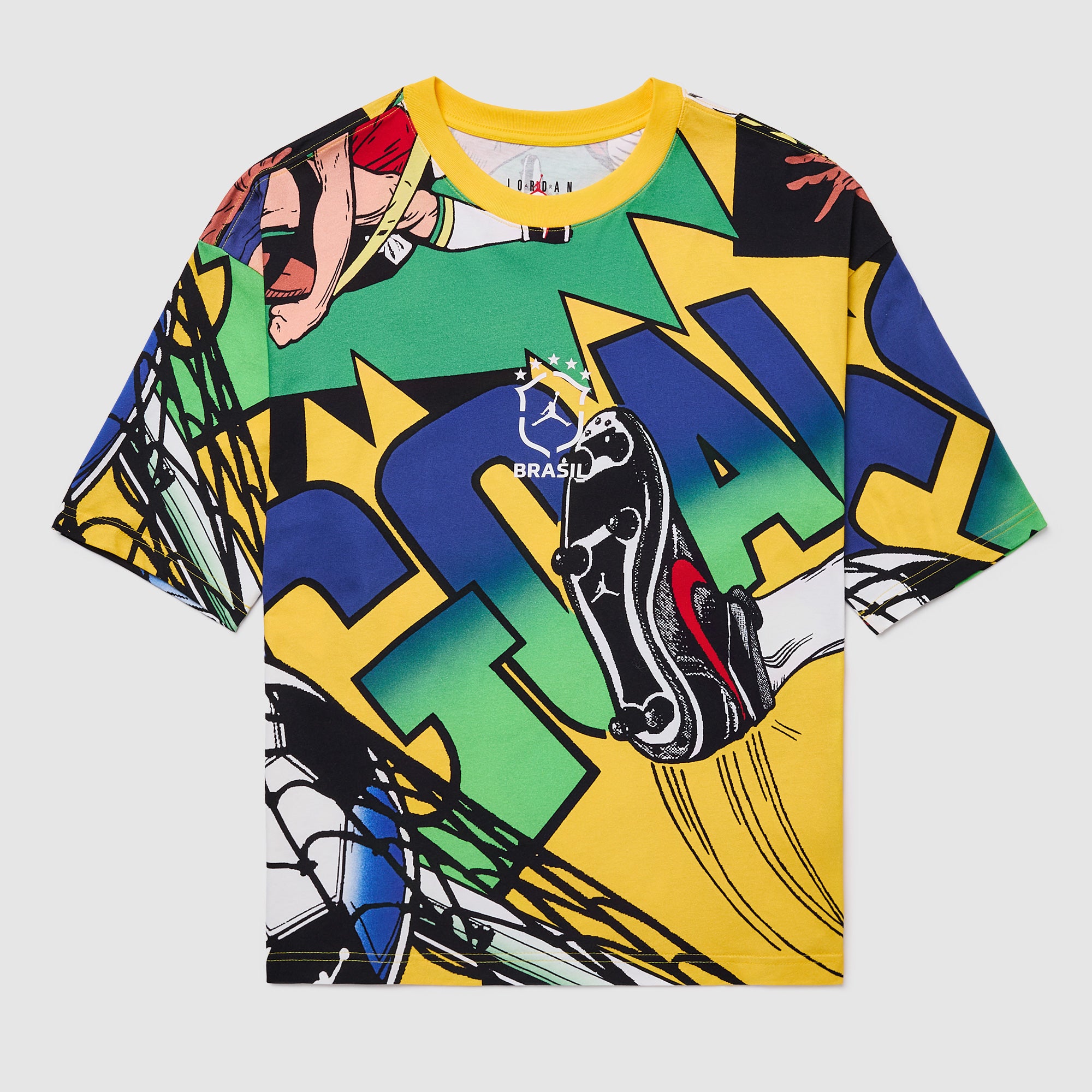 Jordan x Brazil 2026 Essentials Boxy T-Shirt - Varsity Maize