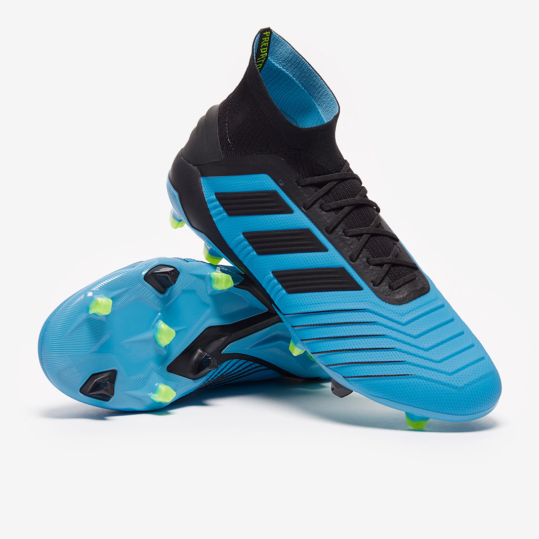 adidas Predator 19.1 FG - Bright Cyan/Core Black/Yellow - Firm