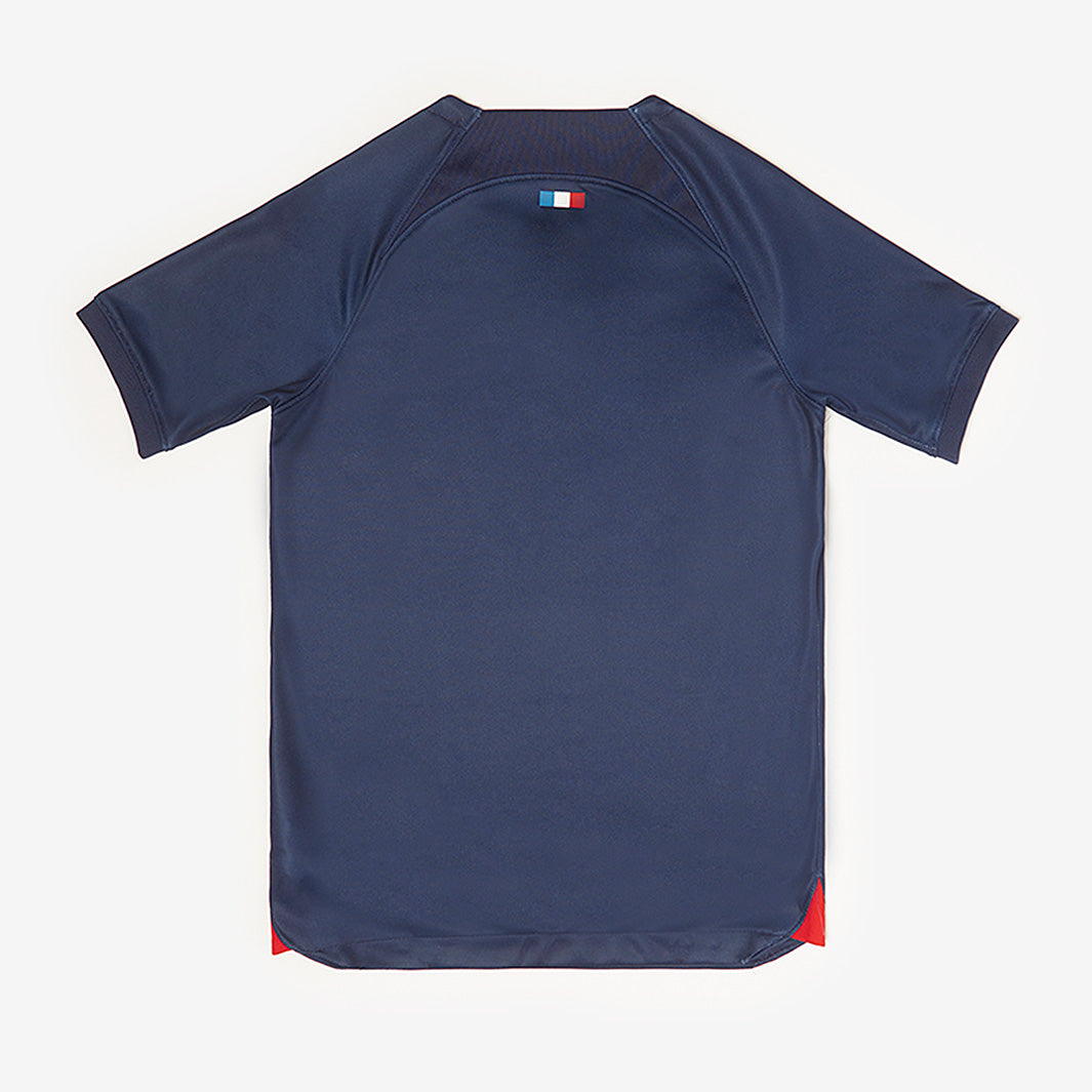 Nike PSG Kids 23/24 Home Dri-Fit Stadium SS Shirt - Midnight Navy
