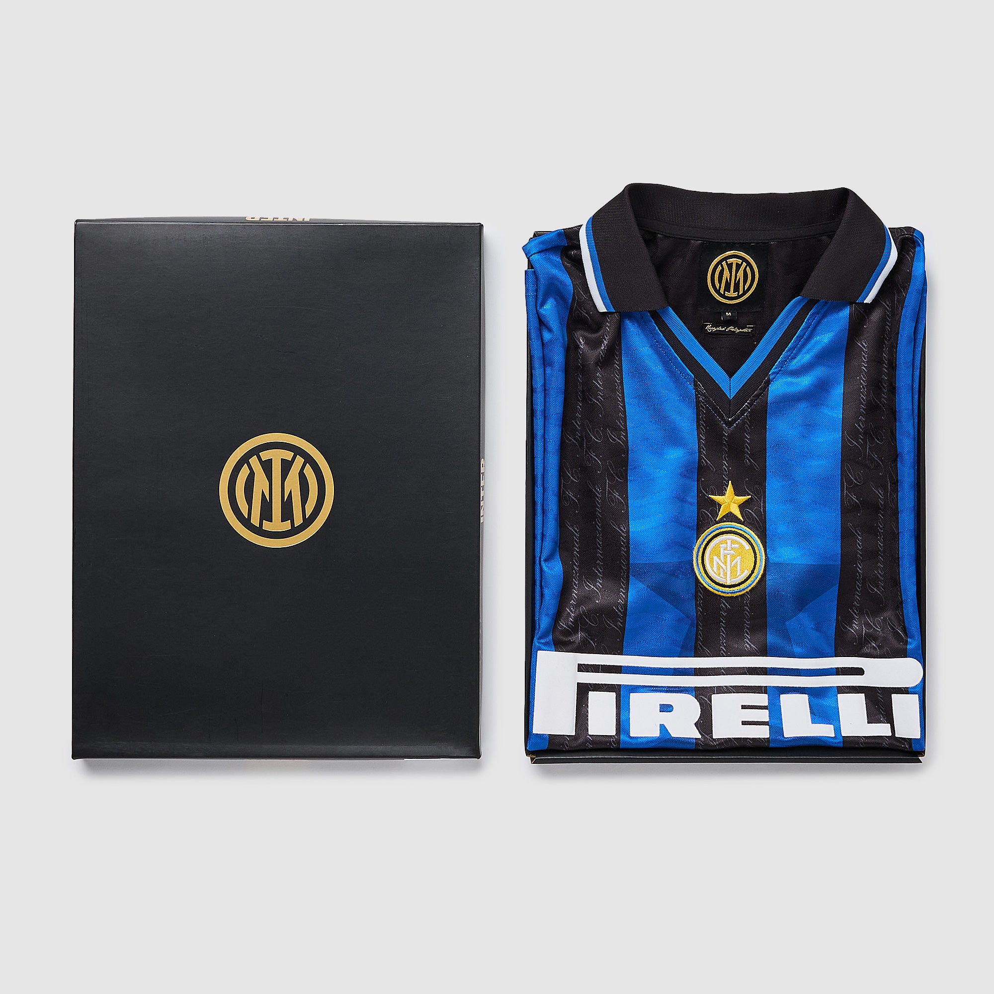 Copa Football Inter Milan 1997-98 Retro Shirt - Blue/Black - Mens