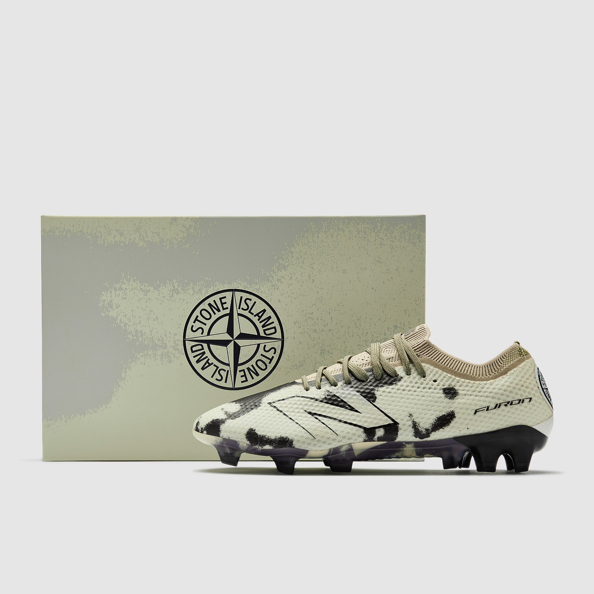 New Balance Furon 9 Elite x Stone Island FG - White - Adult Boots