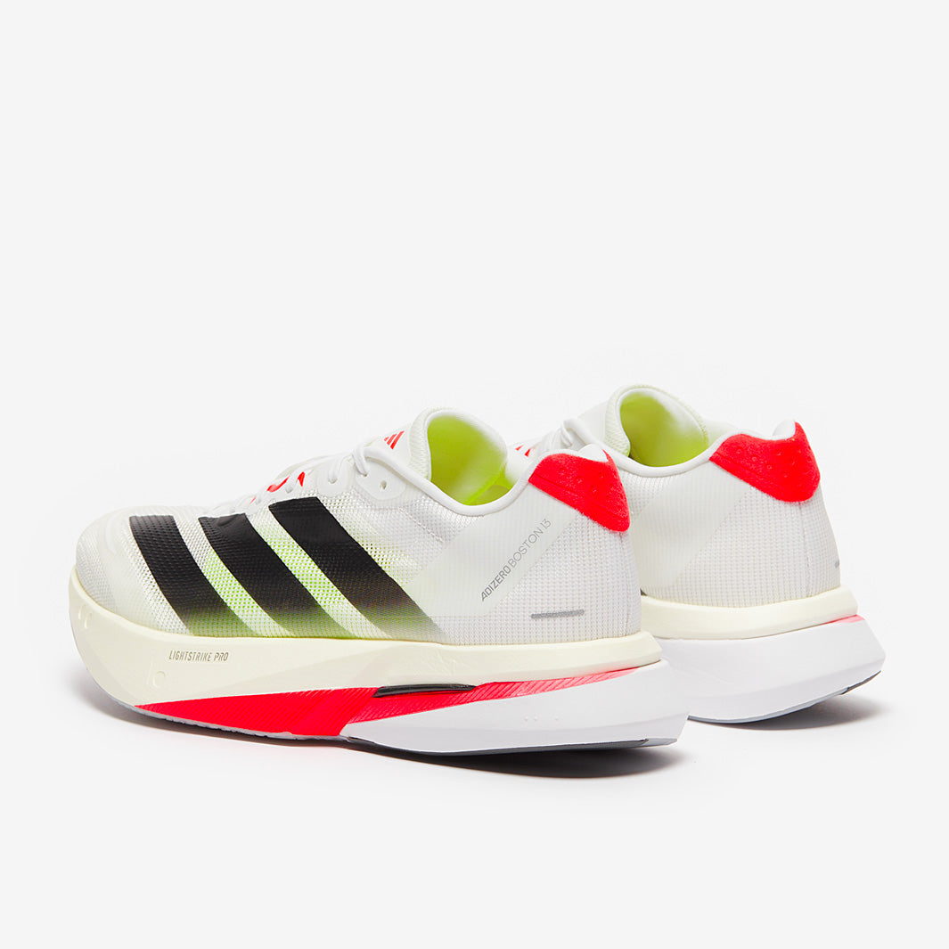 adidas adizero Boston 13 - Ftwr White/Core Black/Lucid Red