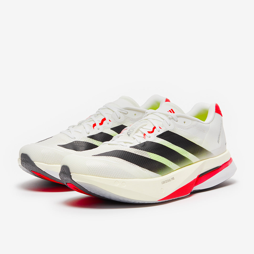ADIZERO BOSTON 13 M ホワイト/ブラック/レッド adidas adizero Boston 13 - Ftwr White/Core Black/Lucid Red - Mens